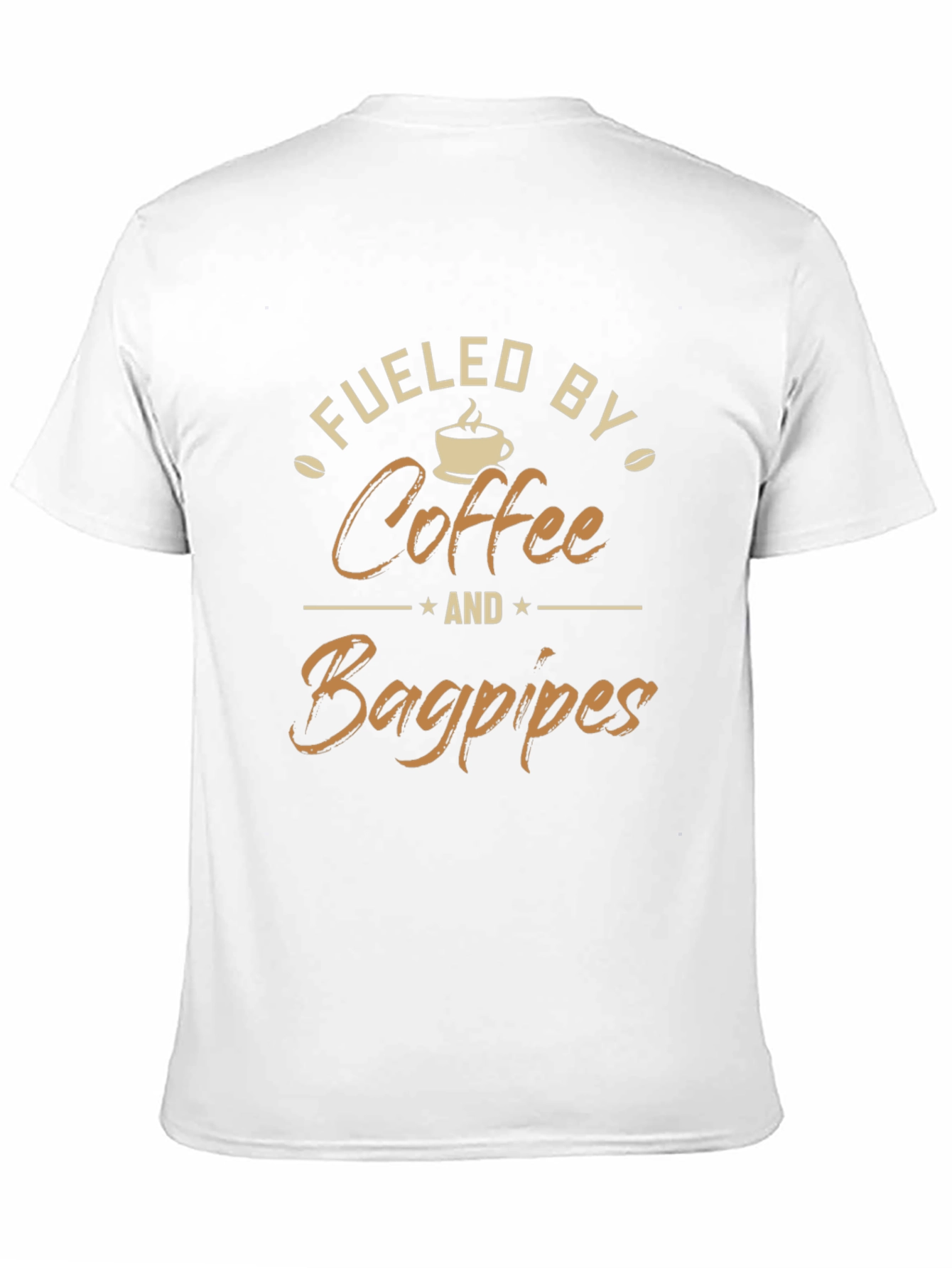 Fueled By Coffee & Bagpipes Graphic T-Shirt