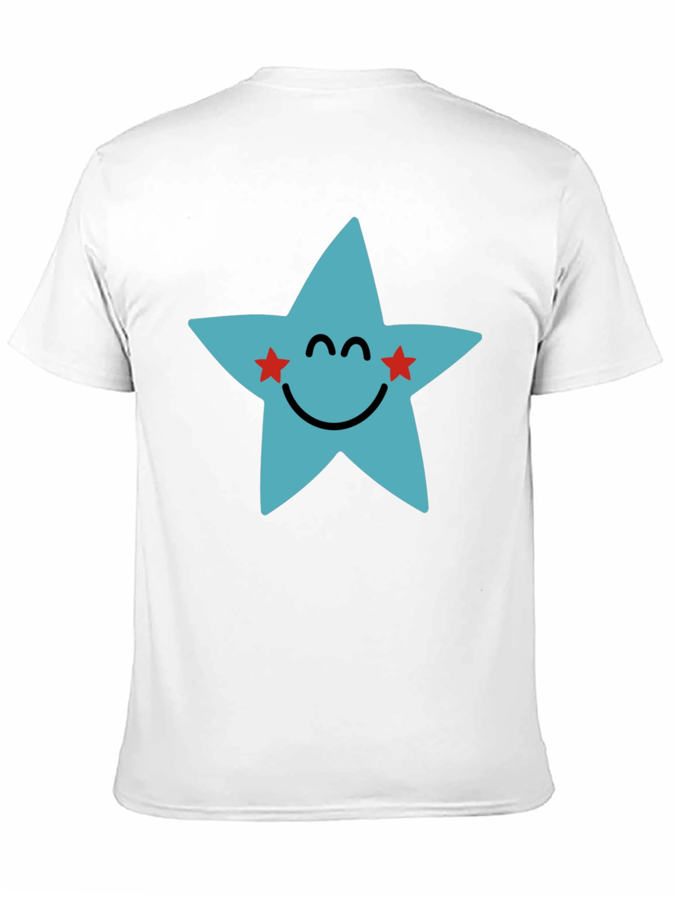Star Face Graphic Black T-Shirt
