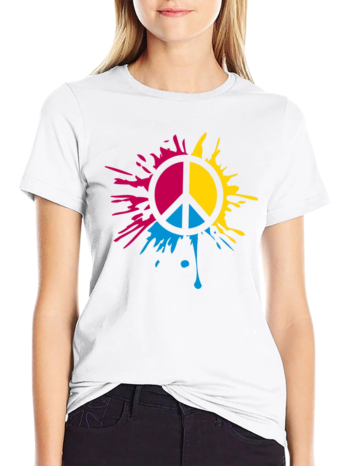 Pansexual Pride Peace Sign T-Shirt