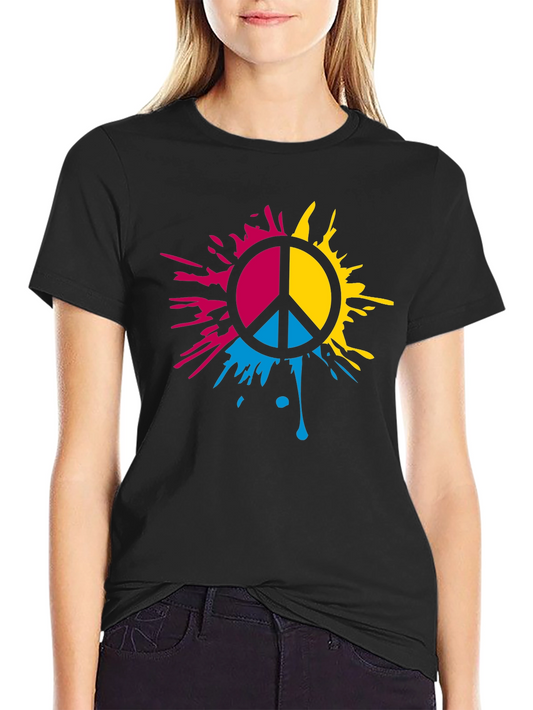 Pansexual Pride Peace Sign T-Shirt