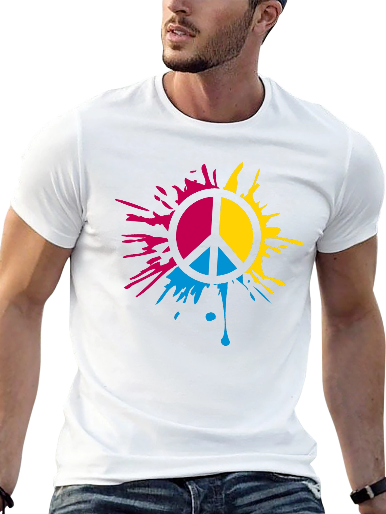 Pansexual Pride Peace Sign T-Shirt