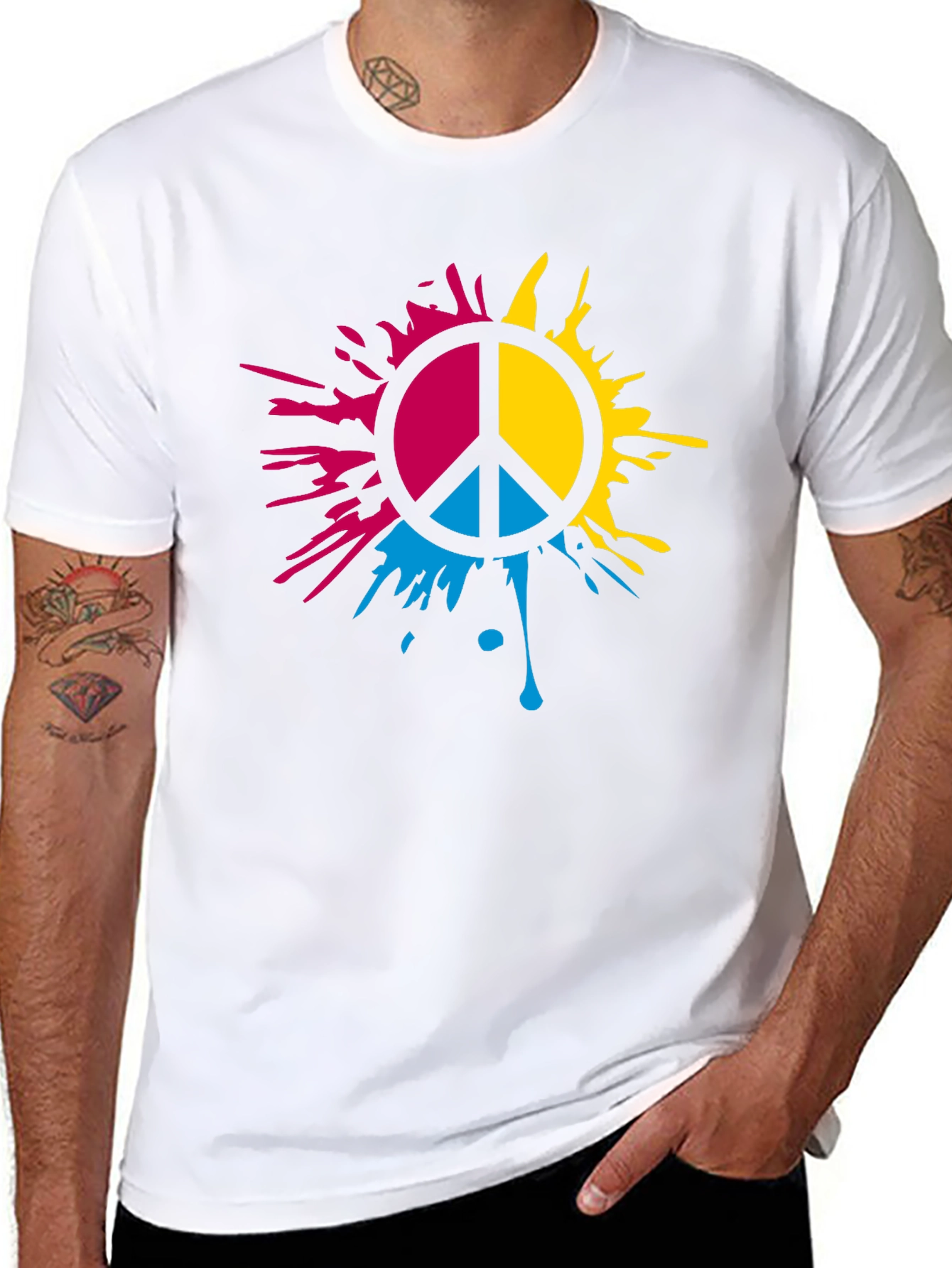 Pansexual Pride Peace Sign T-Shirt