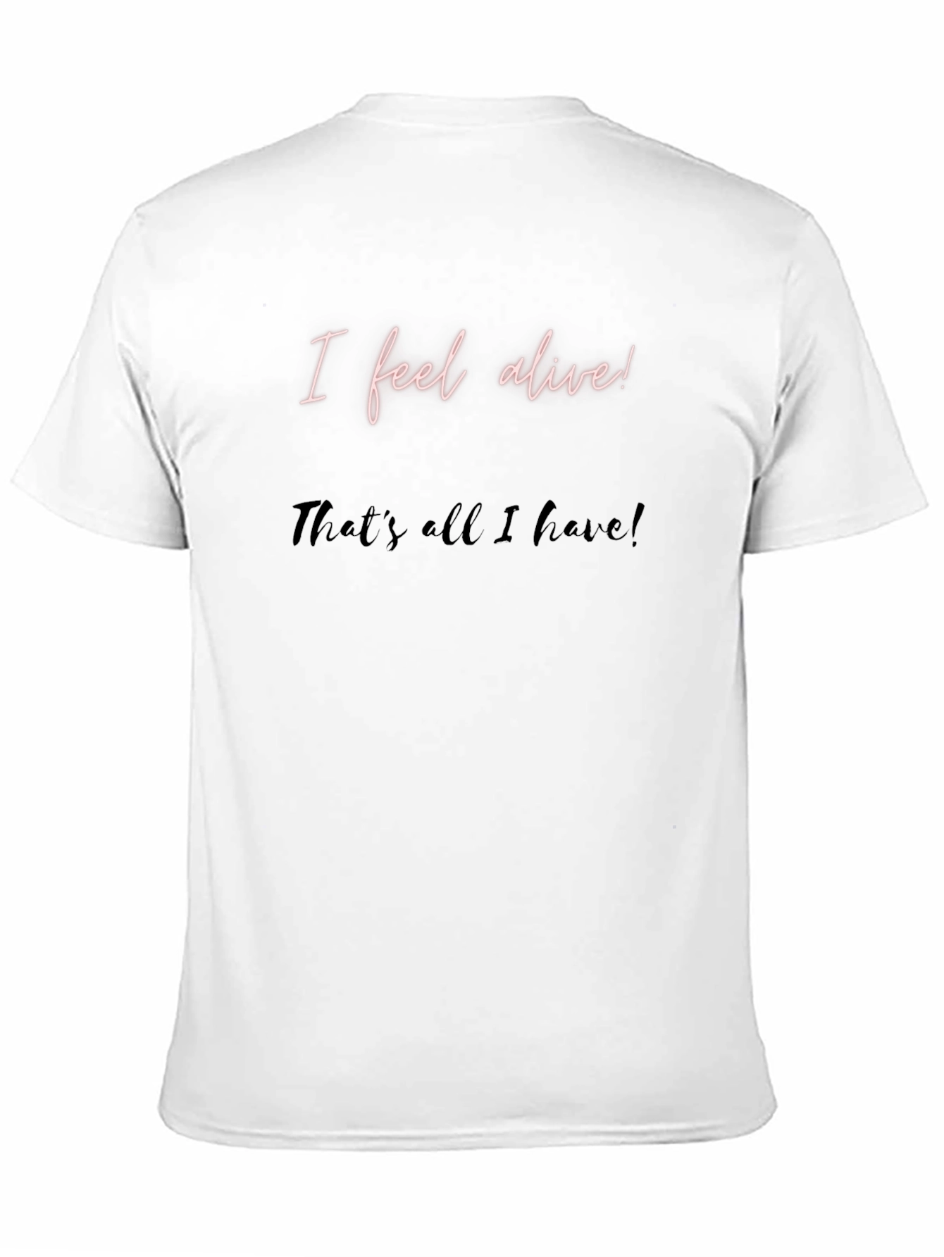 I Feel Alive Mens Black Graphic Tee