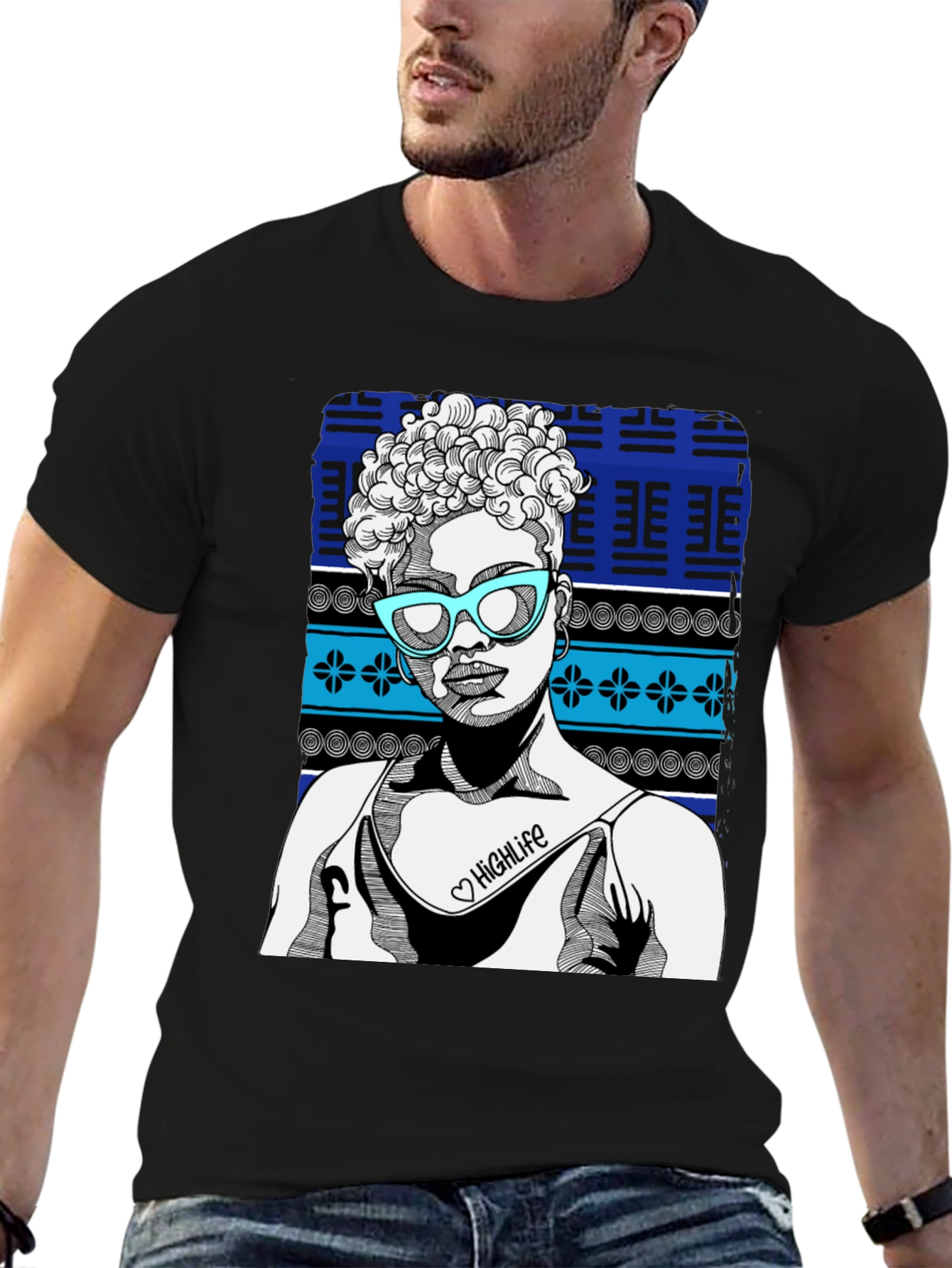 Highlife Tee: Unique Graphic Print Shirt