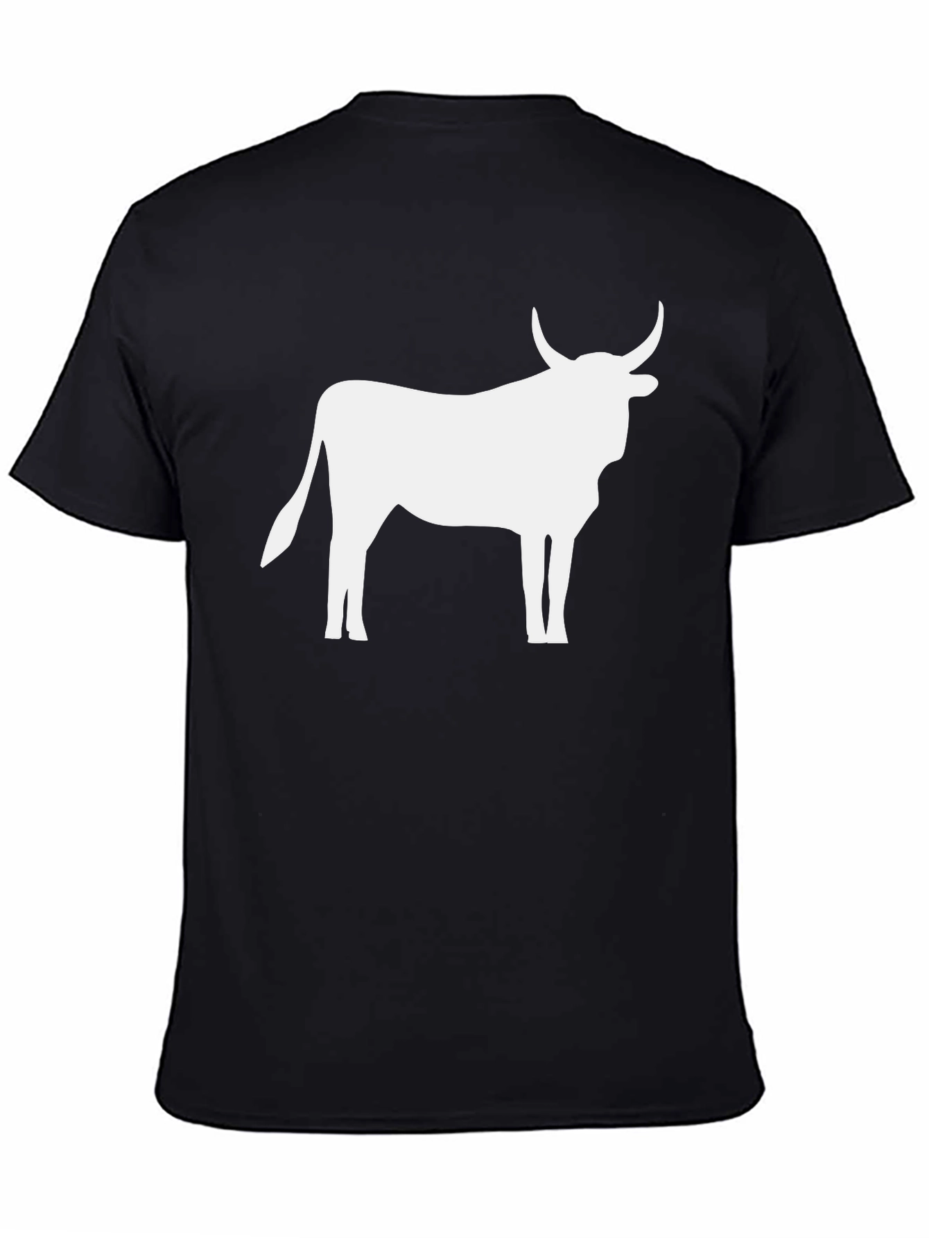Bull Silhouette Black T-Shirt