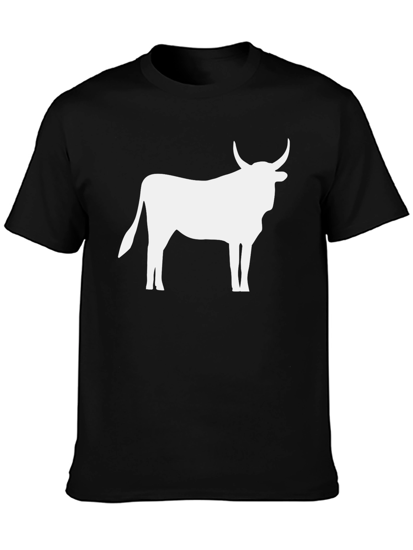 Bull Silhouette Black T-Shirt