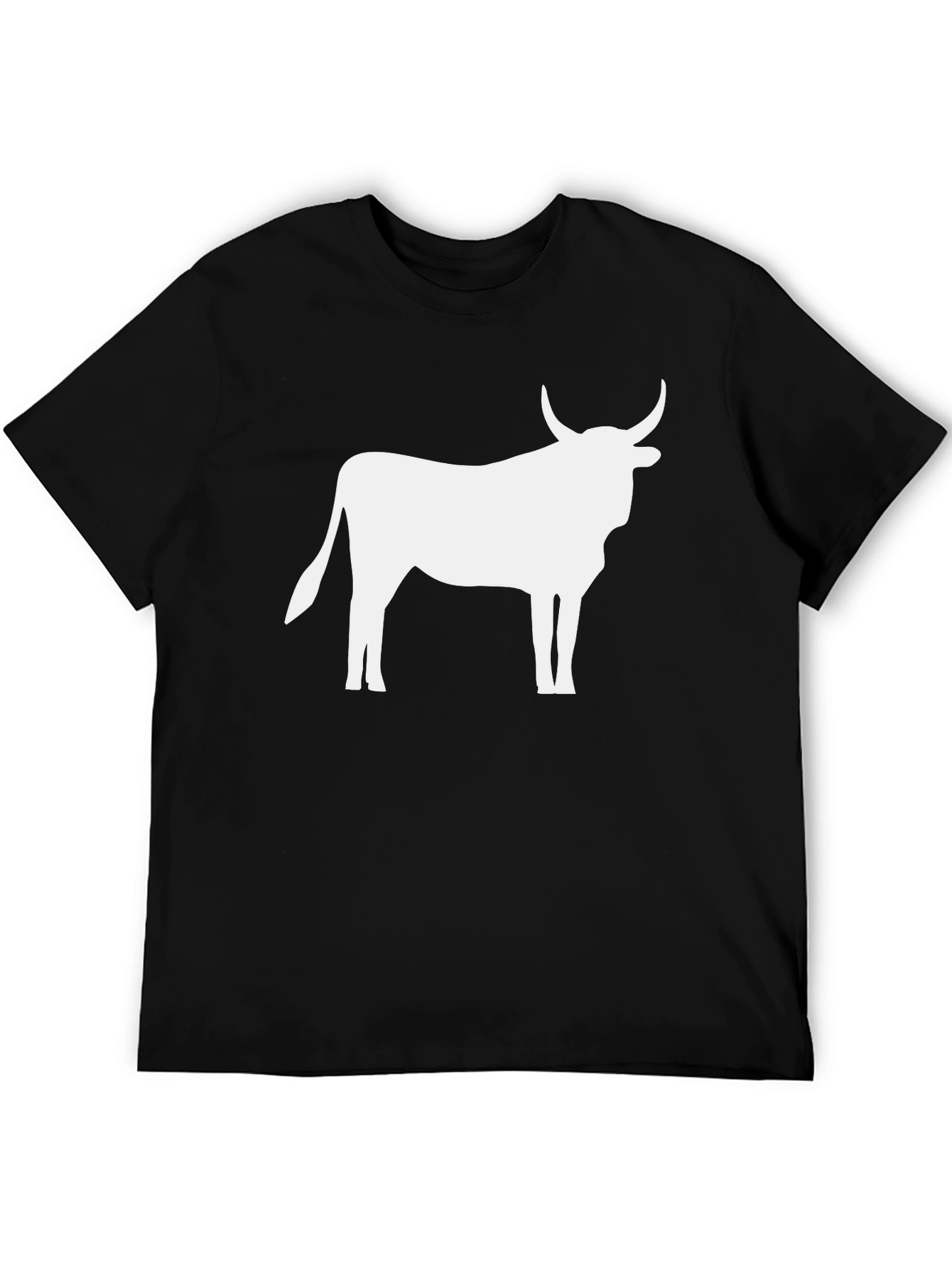 Bull Silhouette Black T-Shirt