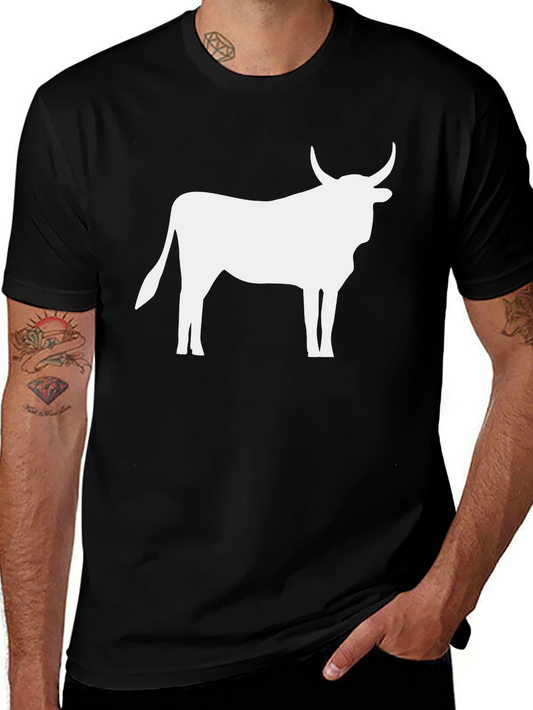 Bull Silhouette Black T-Shirt