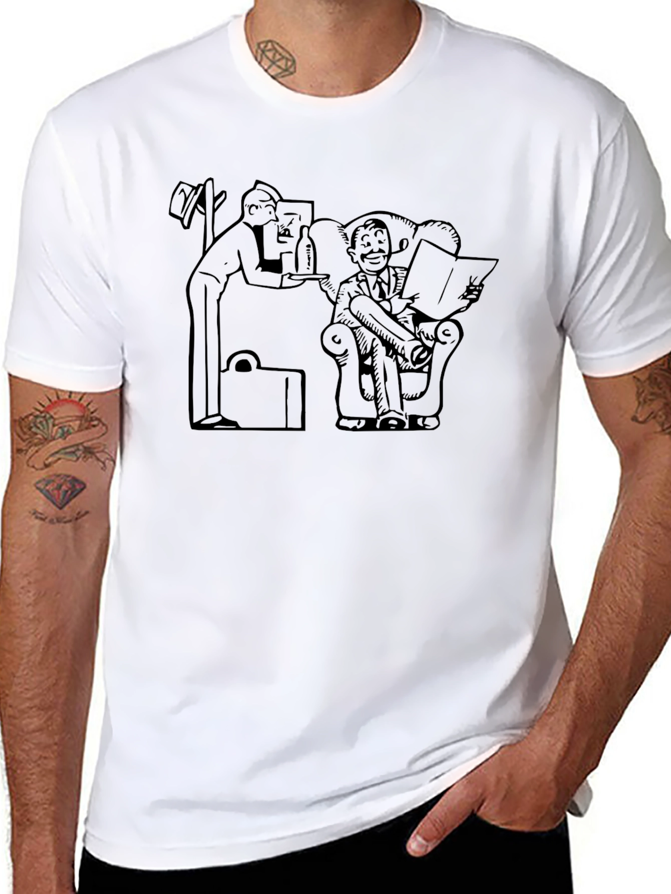 Relaxing Gentleman Graphic Tee