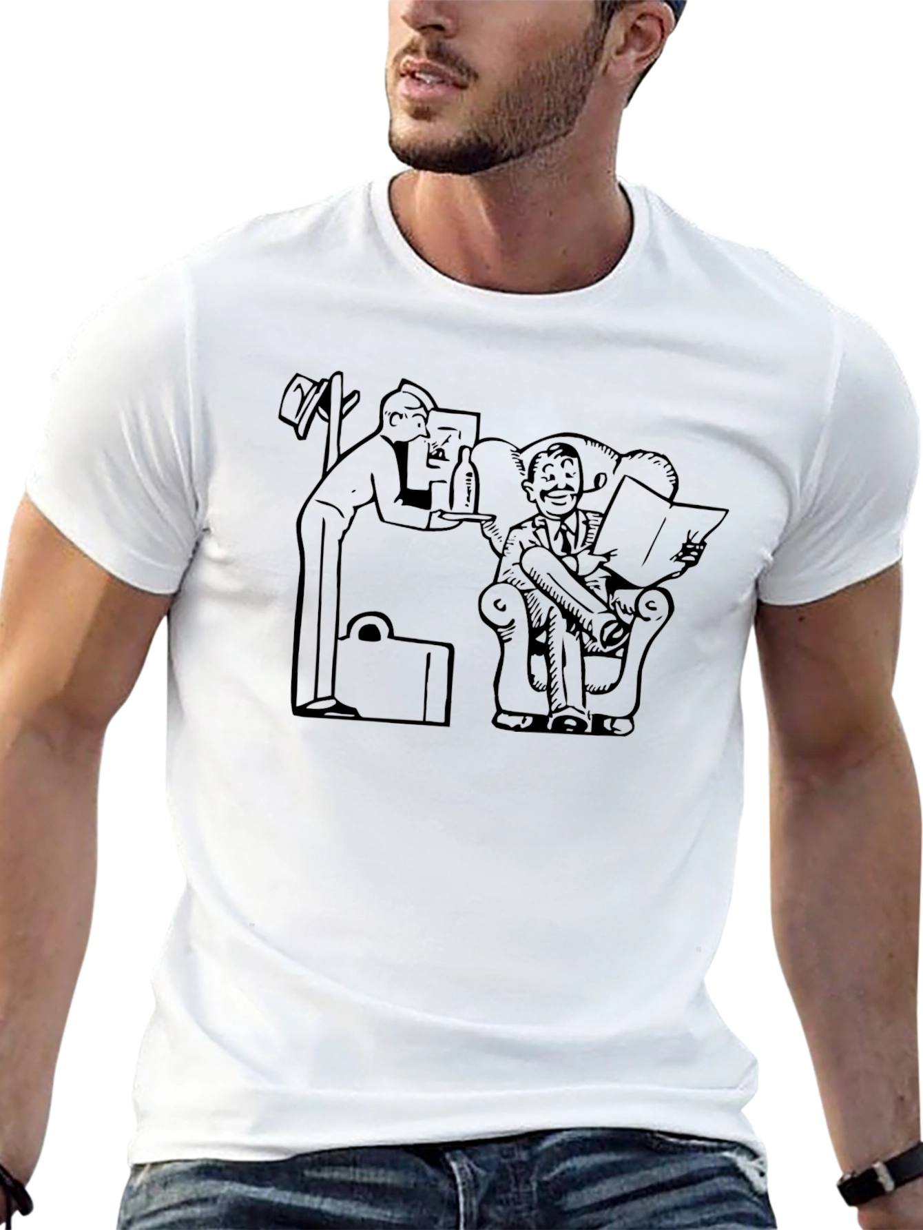 Relaxing Gentleman Graphic Tee