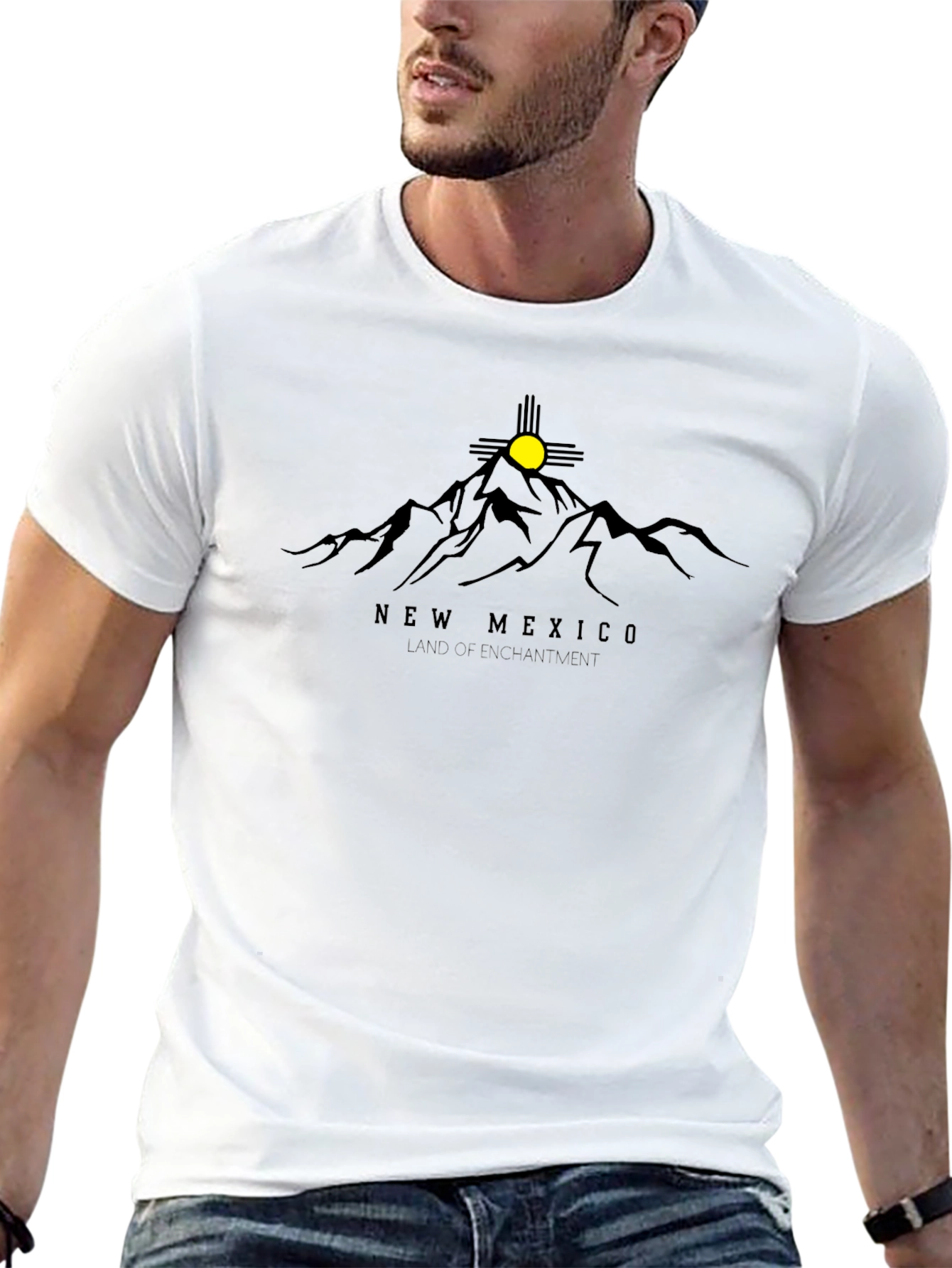 New Mexico Land of Enchantment Graphic Tee - Black