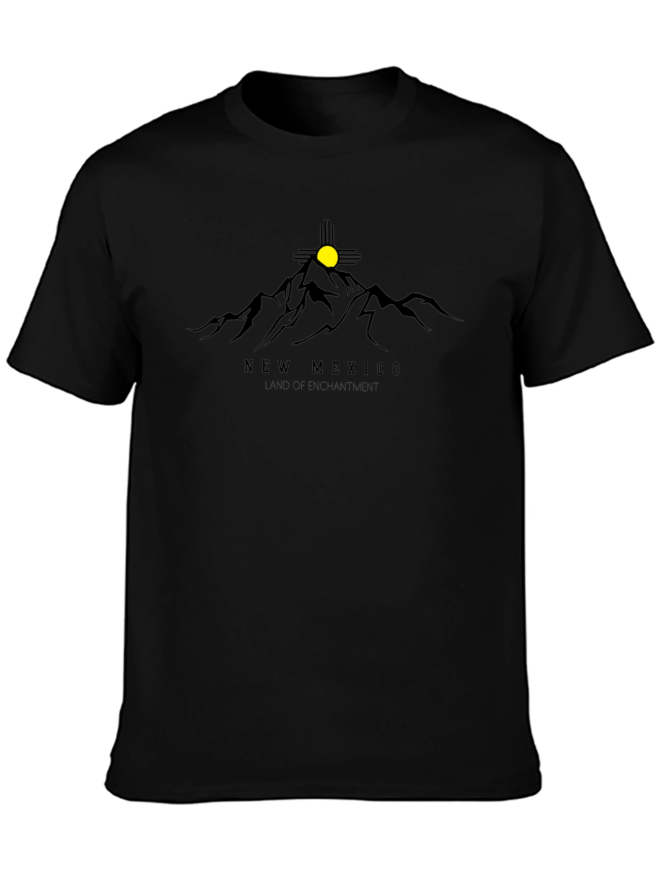 New Mexico Land of Enchantment Graphic Tee - Black