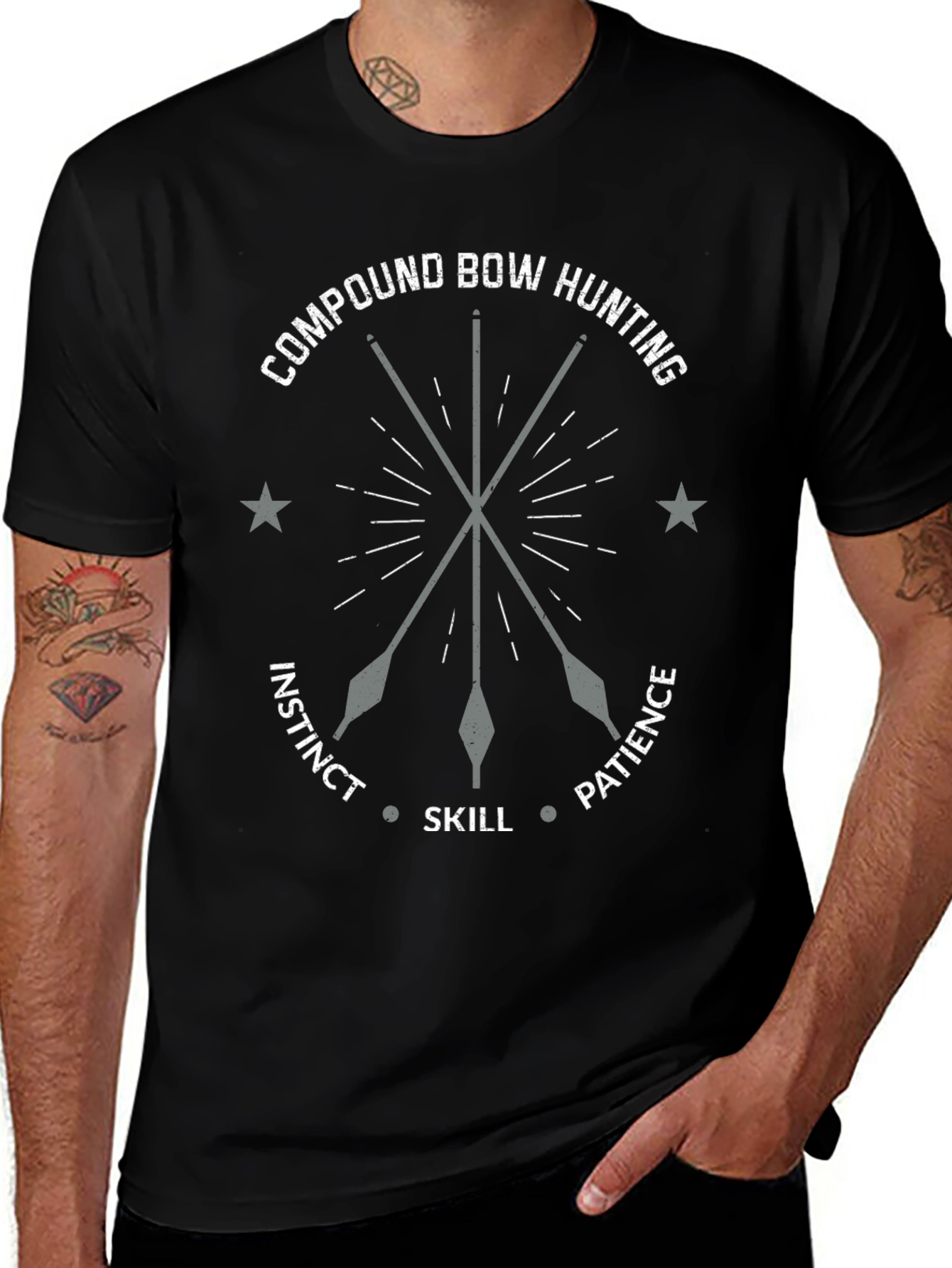 Compound Bow Hunting Arrow T-Shirt