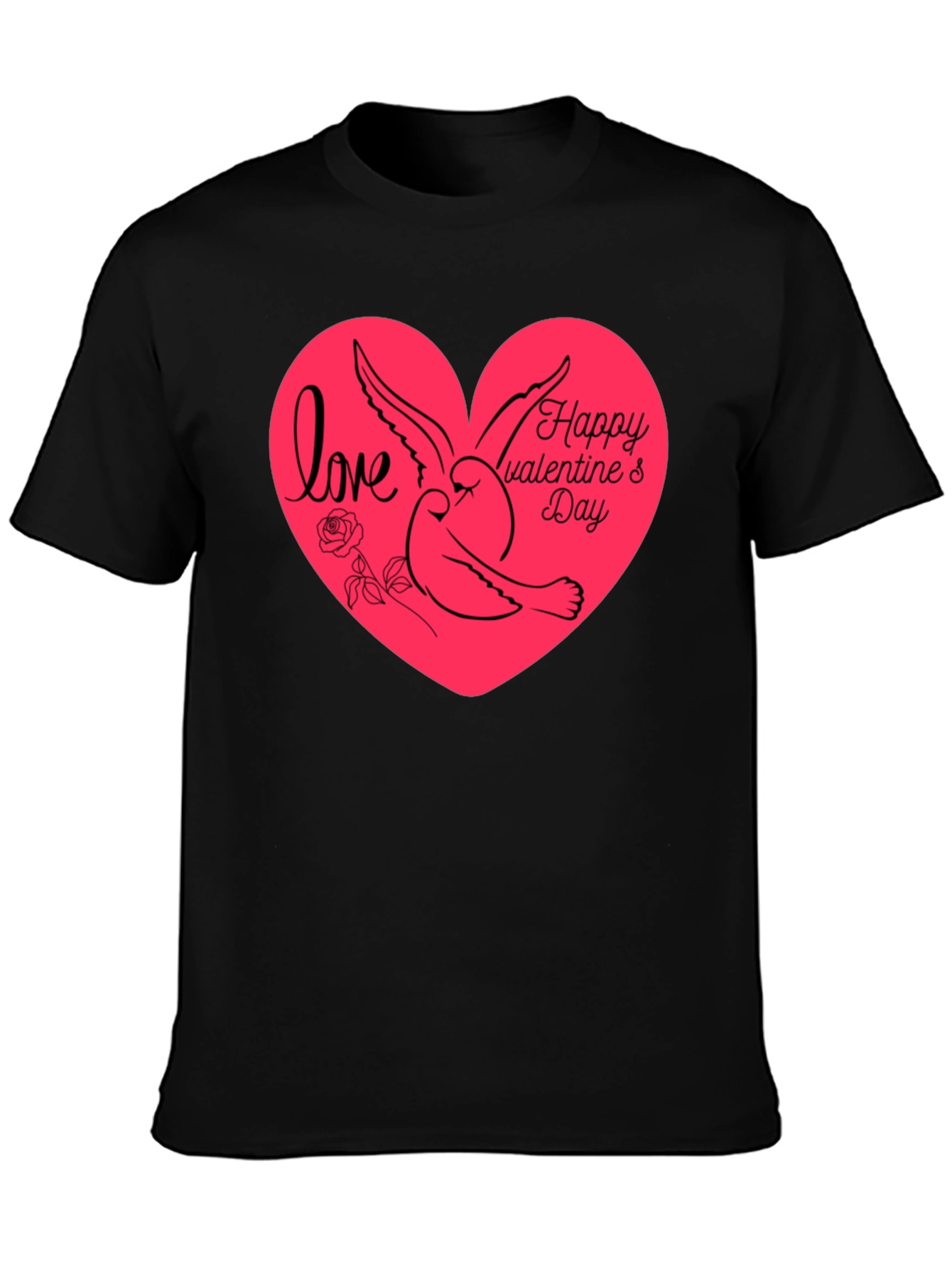Love & Dove Valentines Day Graphic Tee