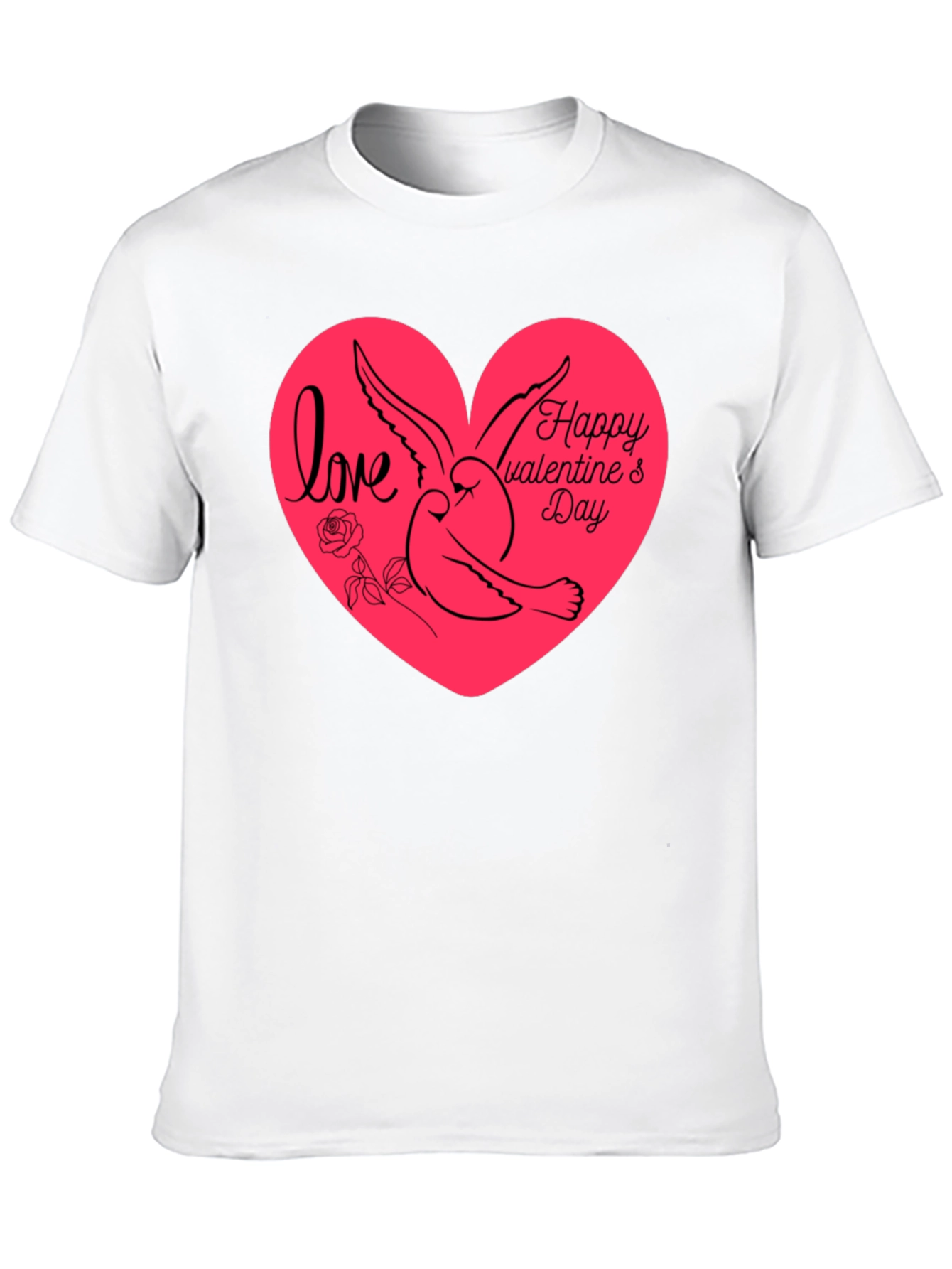 Love & Dove Valentines Day Graphic Tee