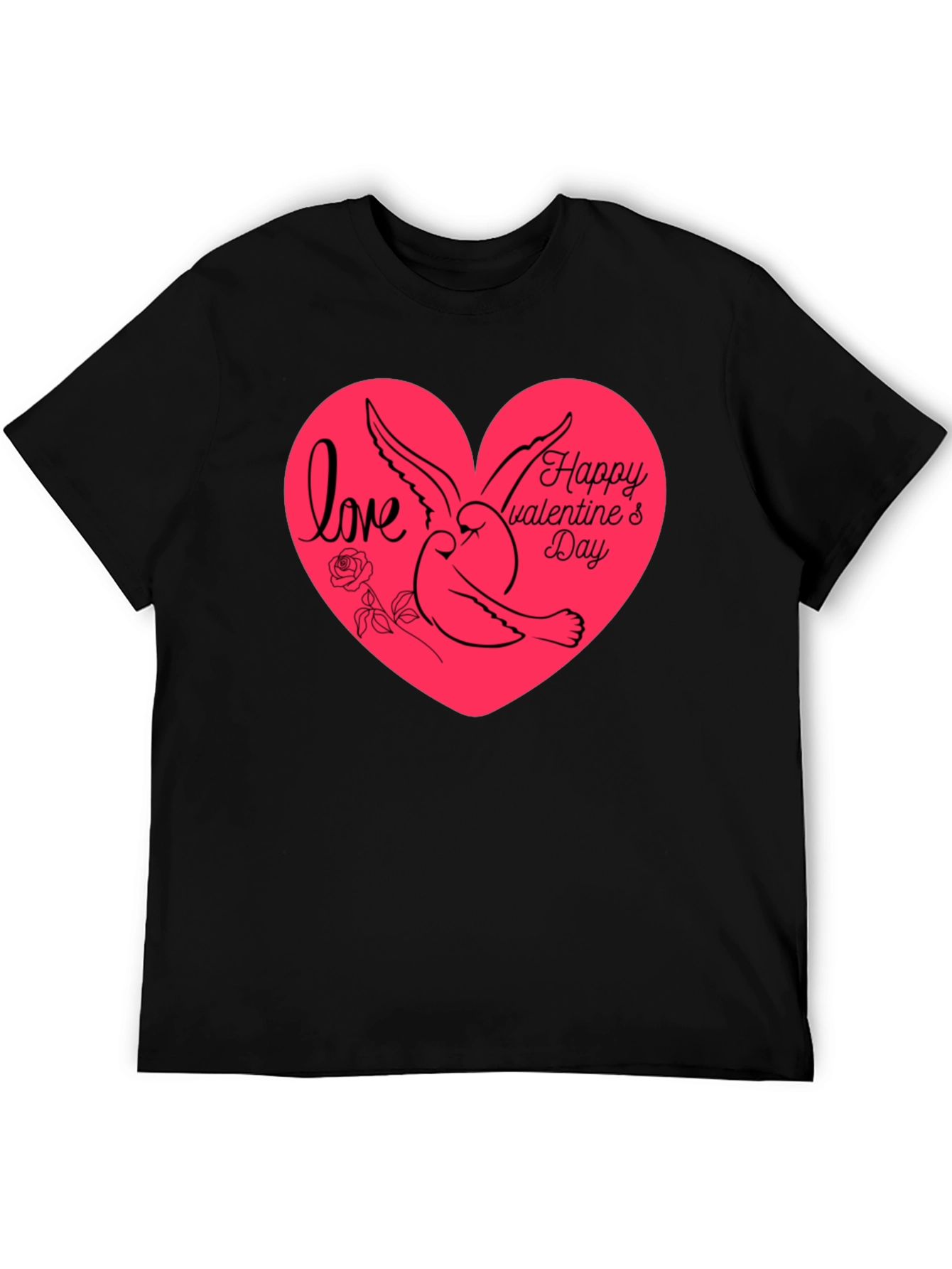 Love & Dove Valentines Day Graphic Tee