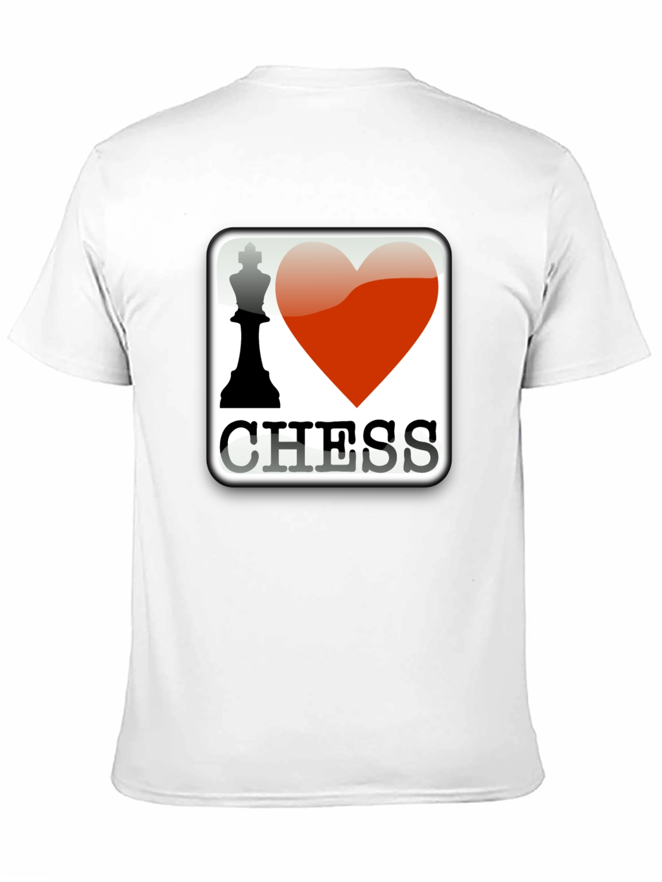 I Heart Chess Graphic T-Shirt - Black Cotton Tee
