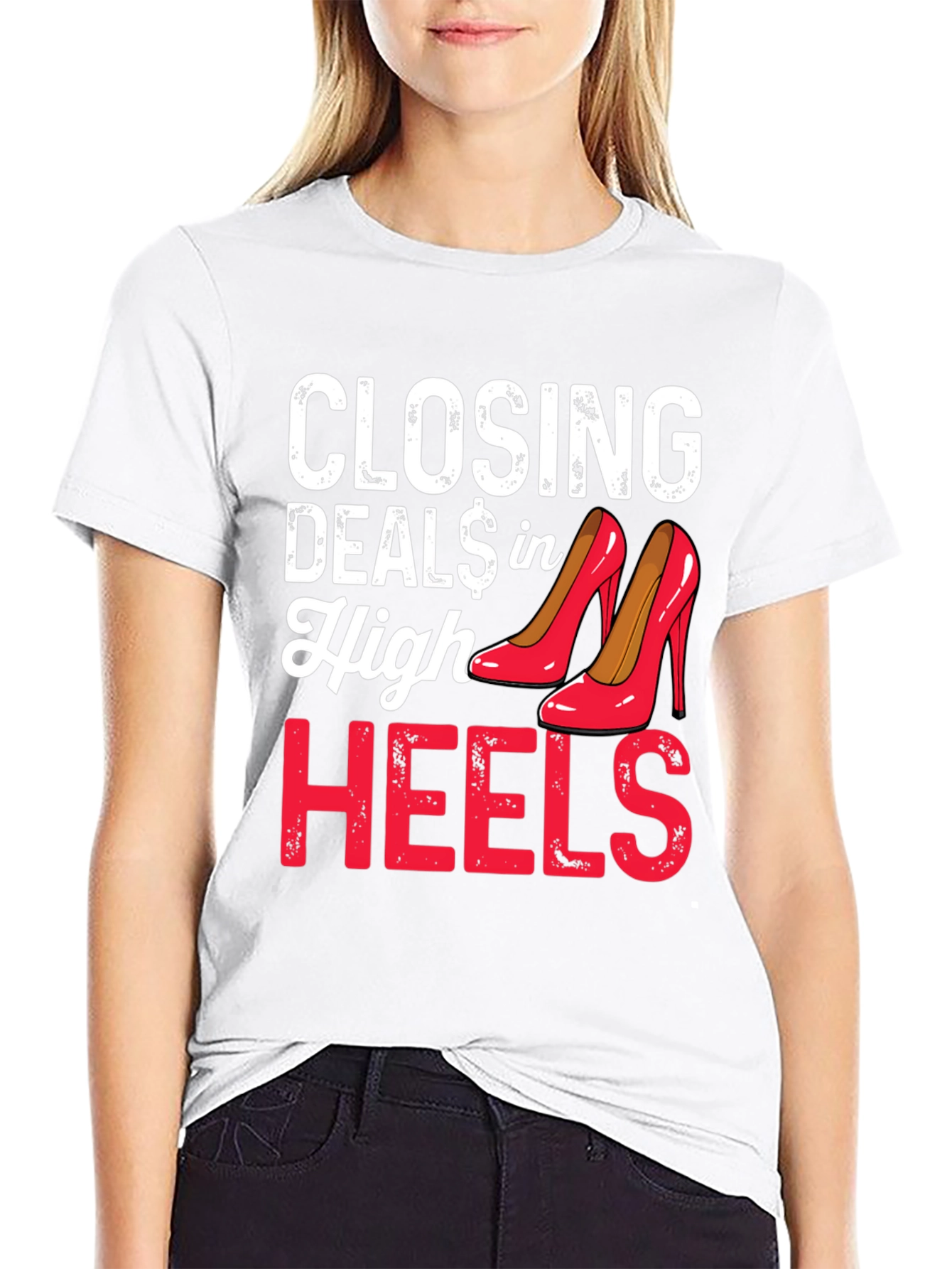 Closing Deals in High Heels Graphic Tee