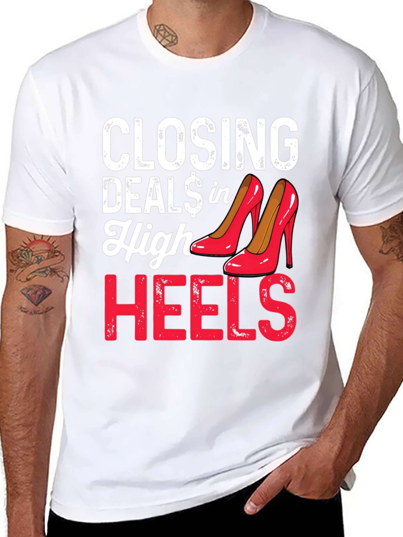 Closing Deals in High Heels Graphic Tee