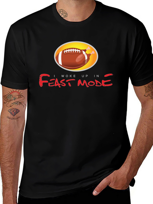 Feast Mode Football Thanksgiving T-Shirt