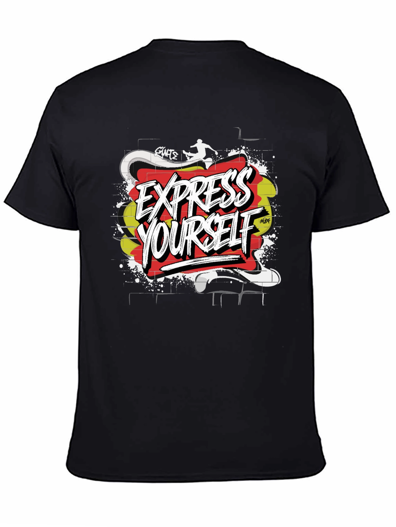 Express Yourself Graphic T-Shirt - Black