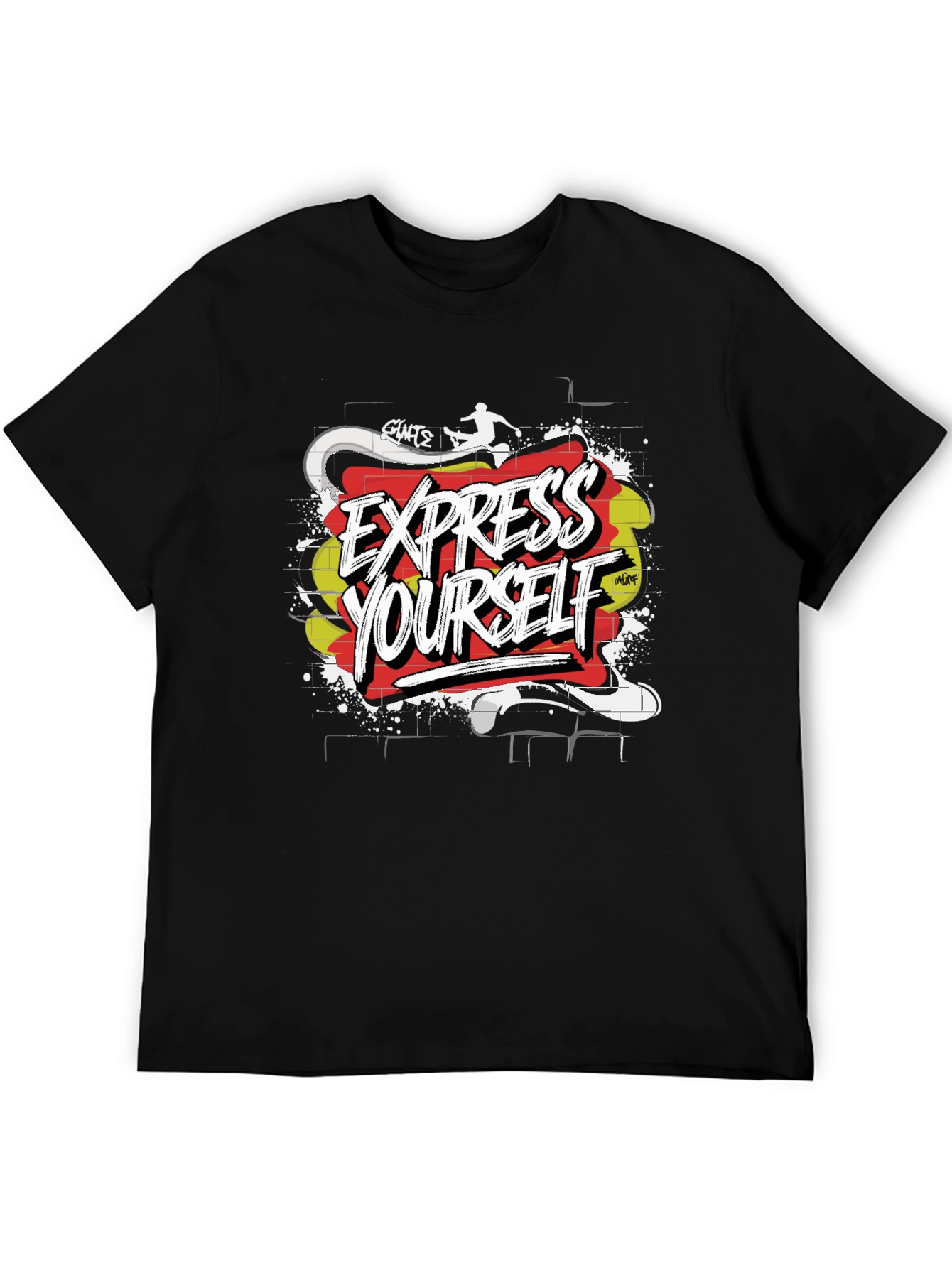 Express Yourself Graphic T-Shirt - Black