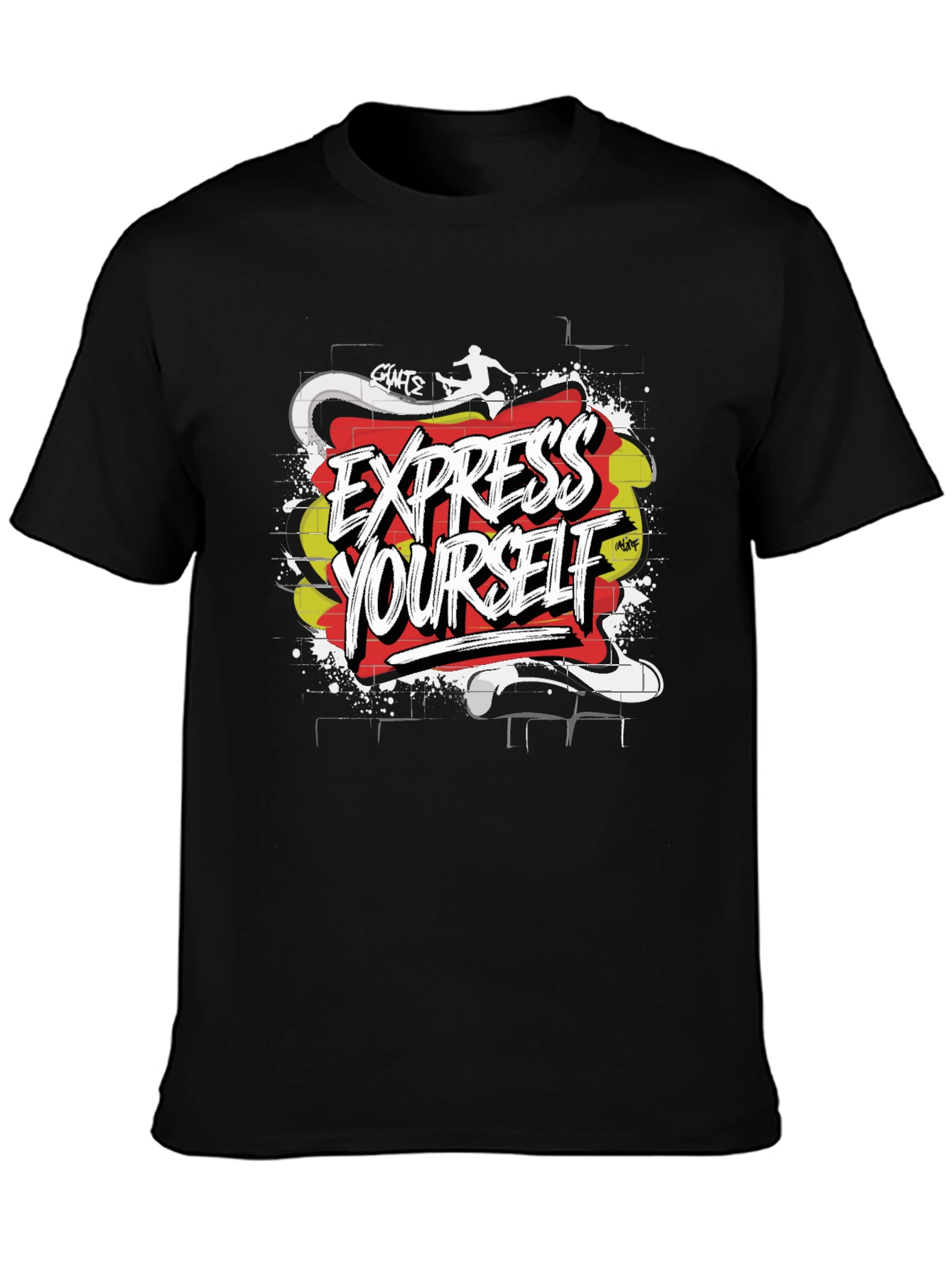 Express Yourself Graphic T-Shirt - Black