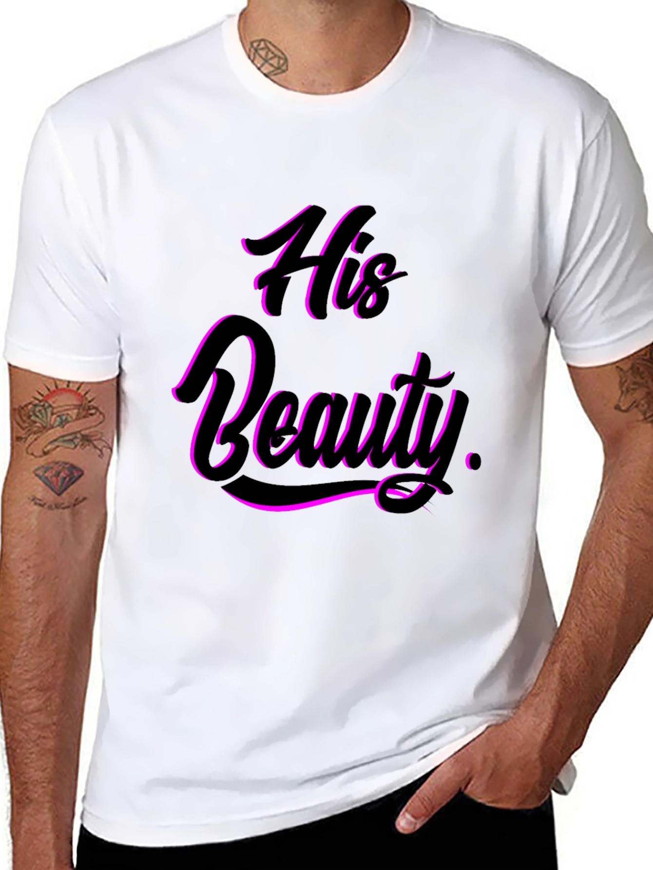 His Beauty Graphic Tee - Black Unisex