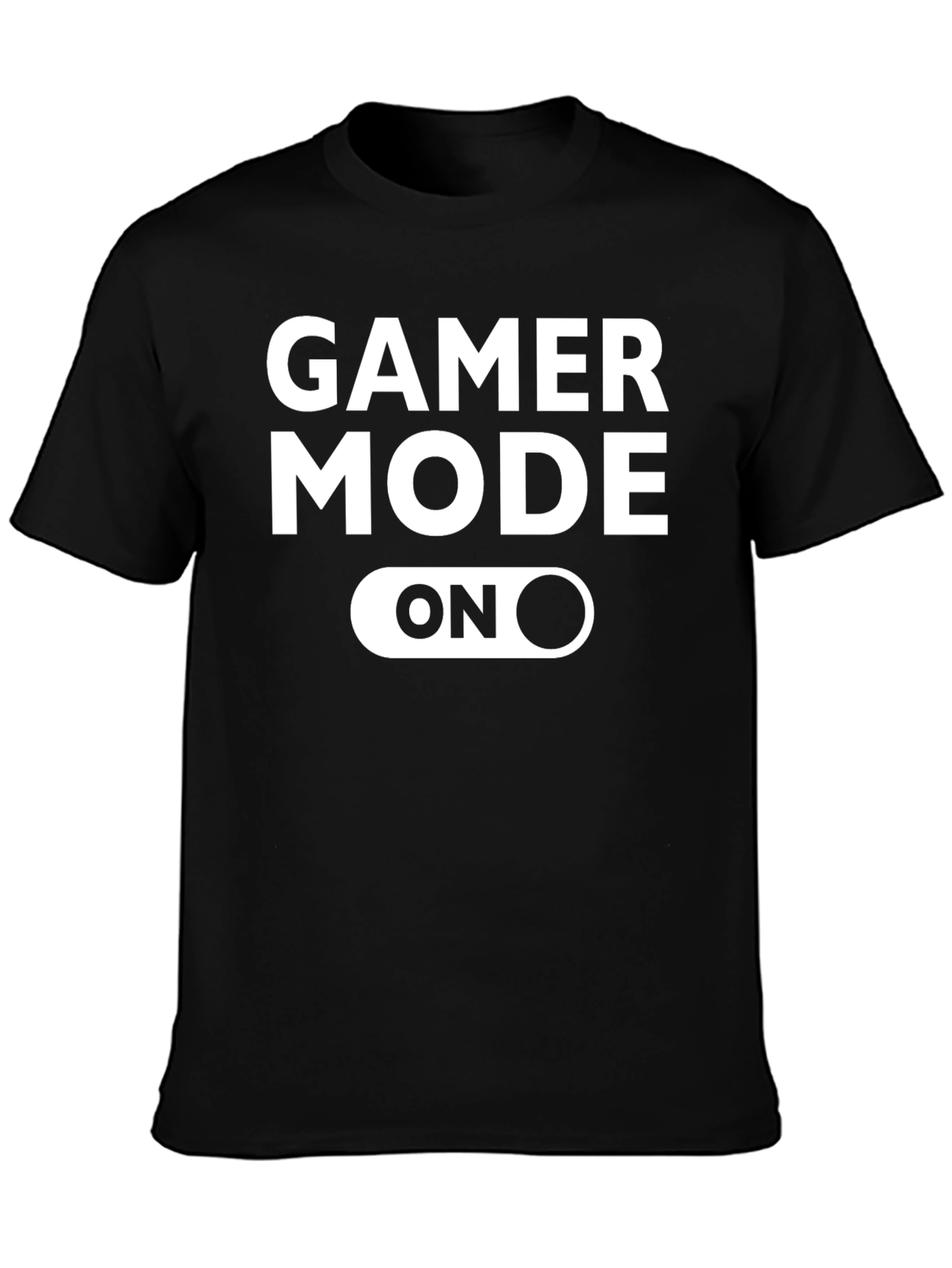 Gamer Mode ON Black Graphic T-Shirt