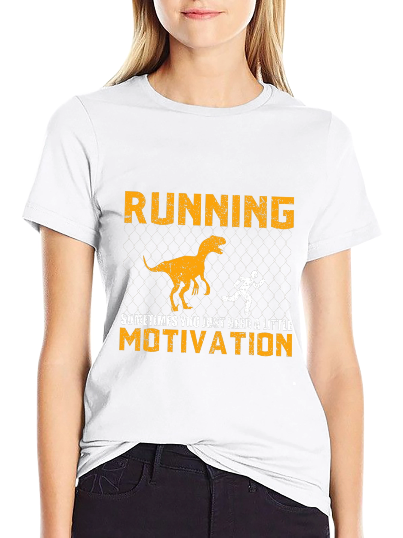 Funny Running Dinosaur T-Shirt