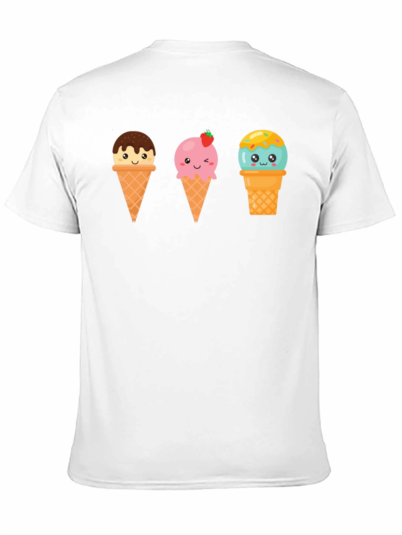 Kawaii Ice Cream Graphic Tee - Cute Summer Shirt