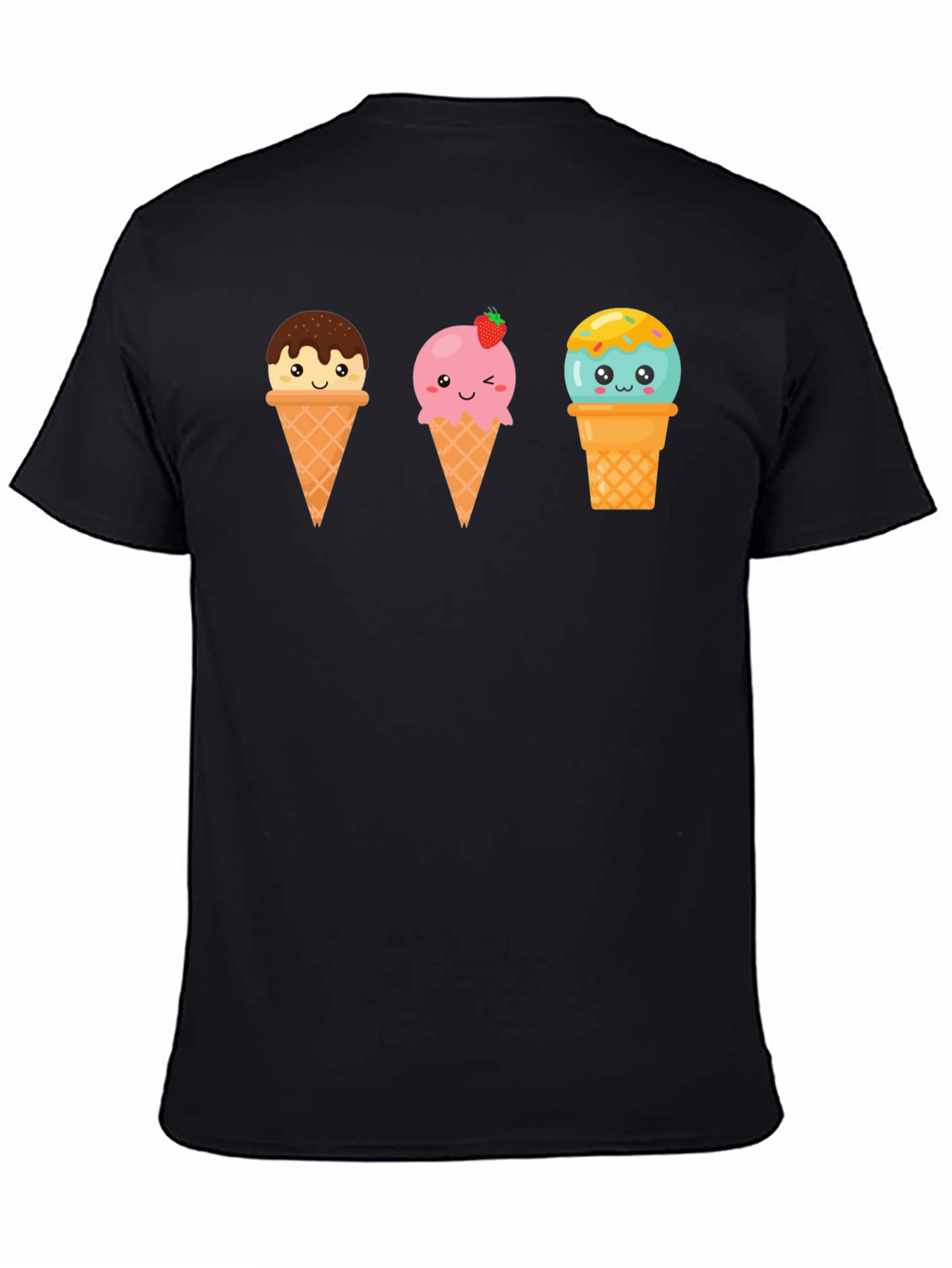 Kawaii Ice Cream Graphic Tee - Cute Summer Shirt