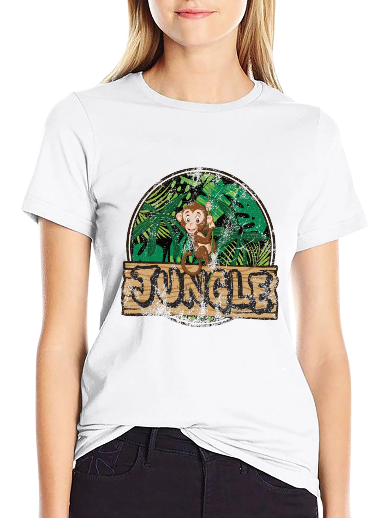 Jungle Monkey Graphic Tee - Funky Design