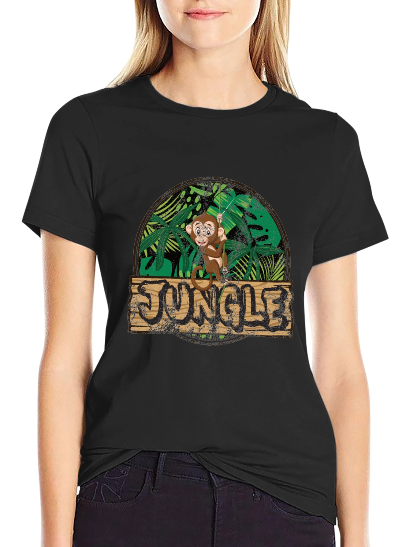 Jungle Monkey Graphic Tee - Funky Design