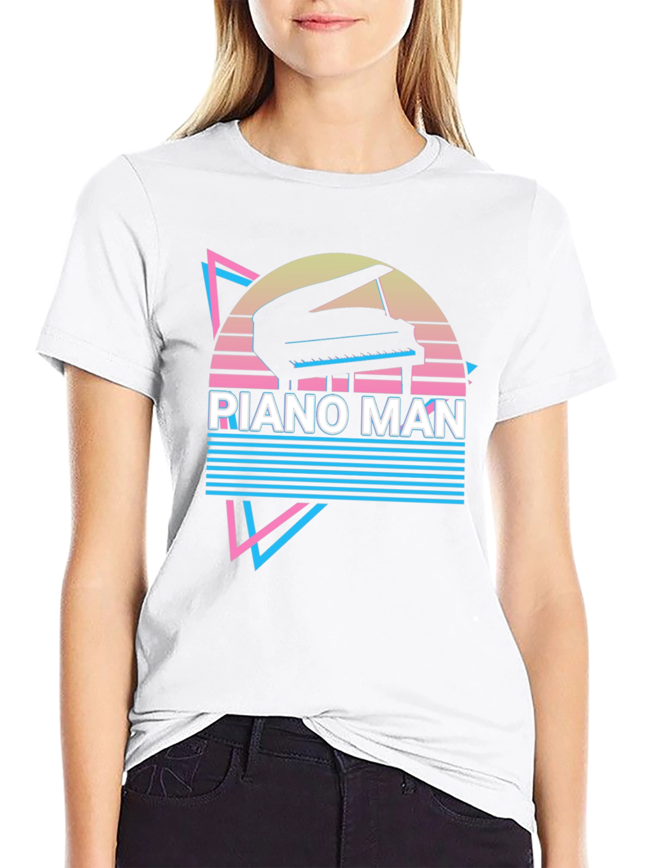 Piano Man Retro T-Shirt