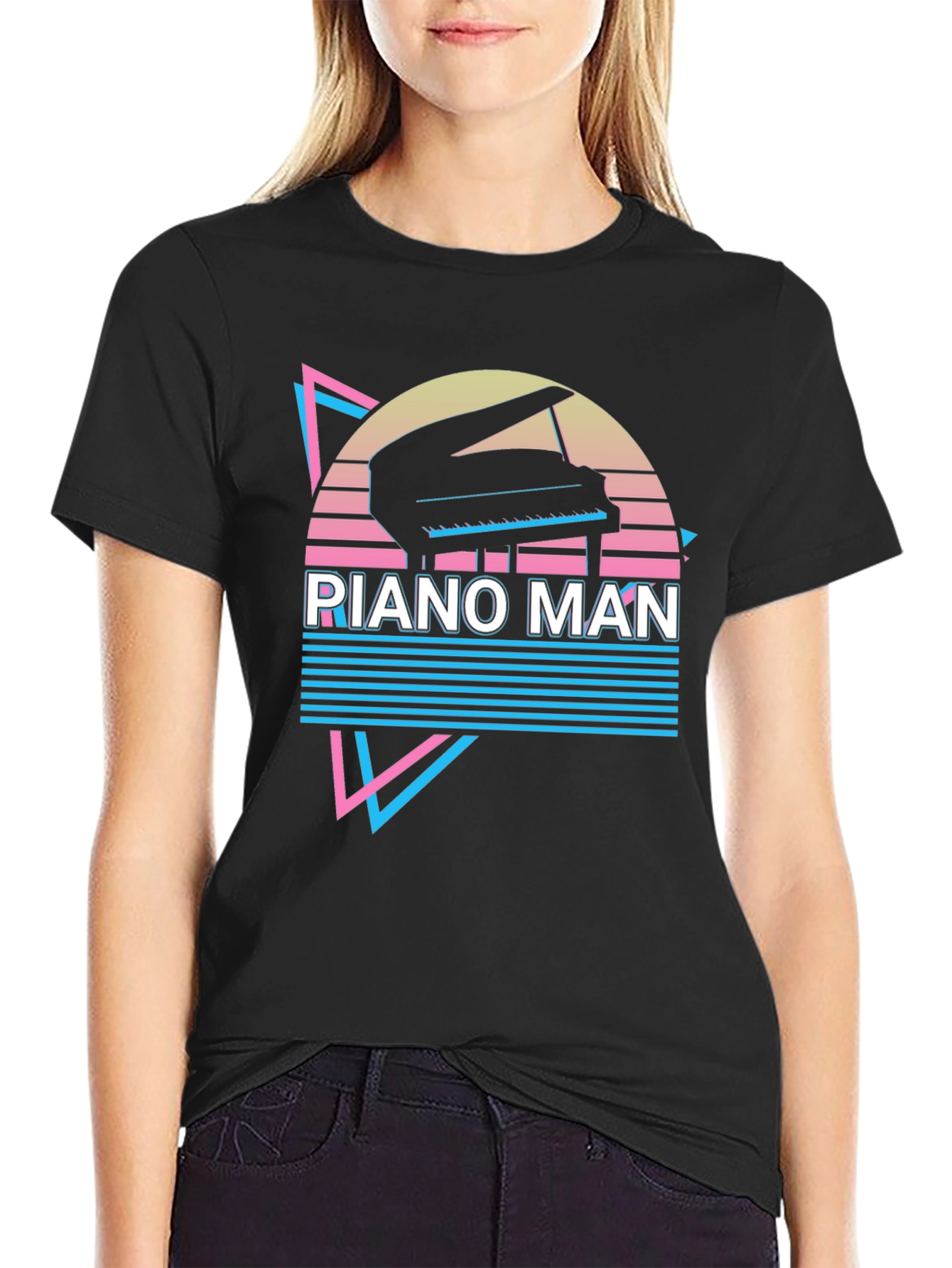 Piano Man Retro T-Shirt