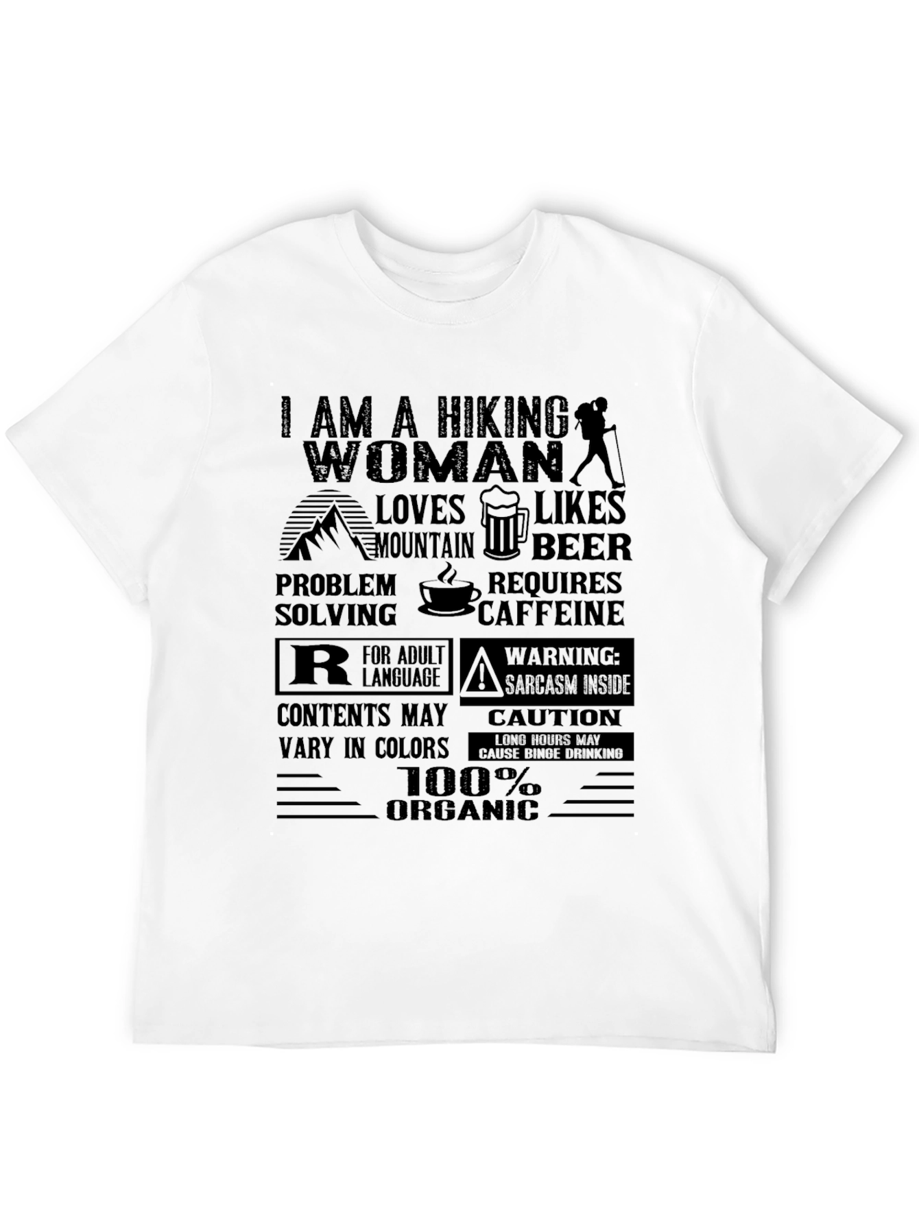Hiking Woman Organic T-Shirt