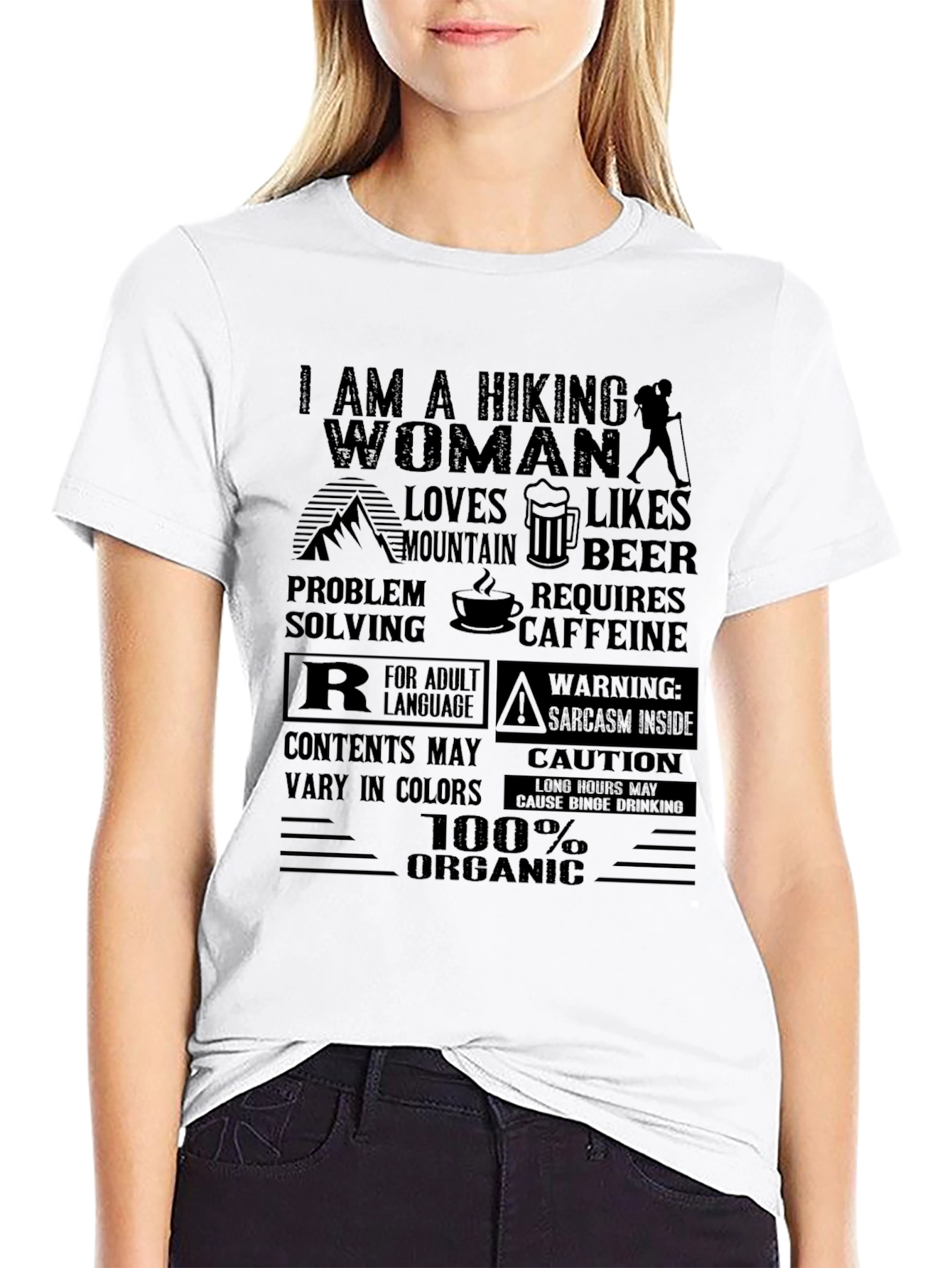 Hiking Woman Organic T-Shirt