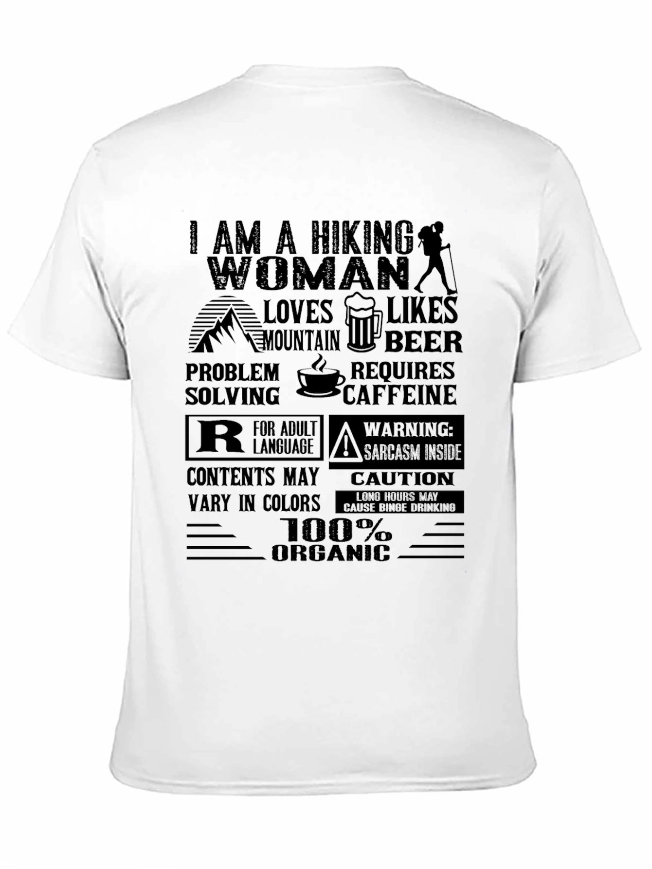 Hiking Woman Organic T-Shirt