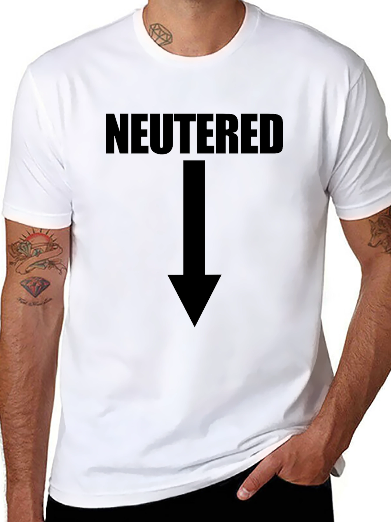 Neutered Arrow T-Shirt - Funny Humor Tee