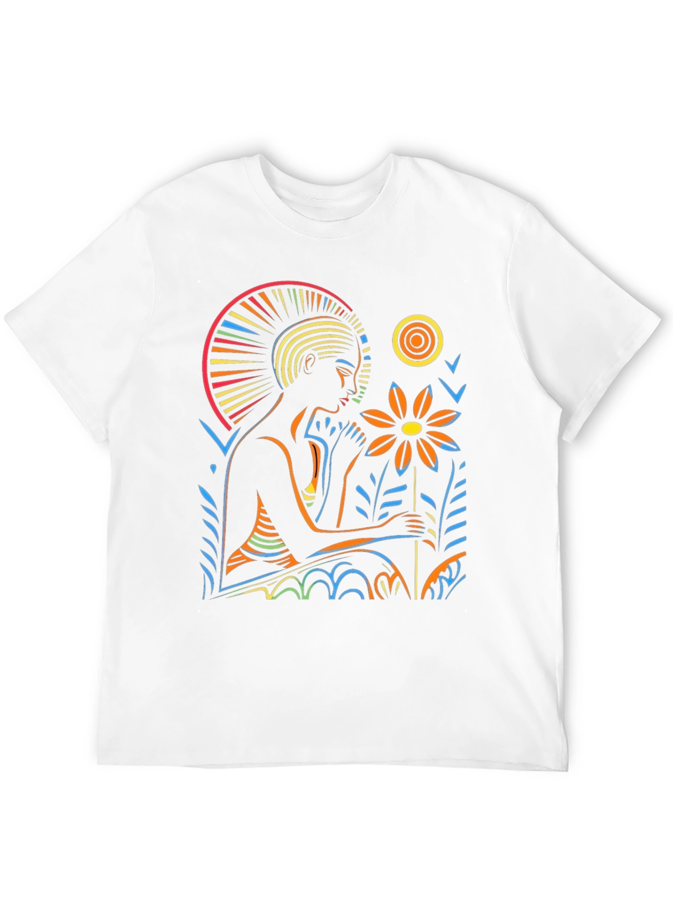 Artistic Graphic T-Shirt - Relaxing Figure