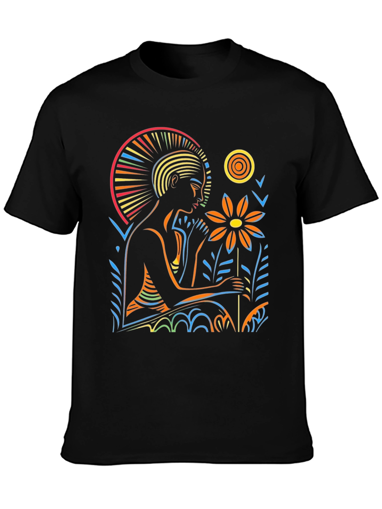 Artistic Graphic T-Shirt - Relaxing Figure