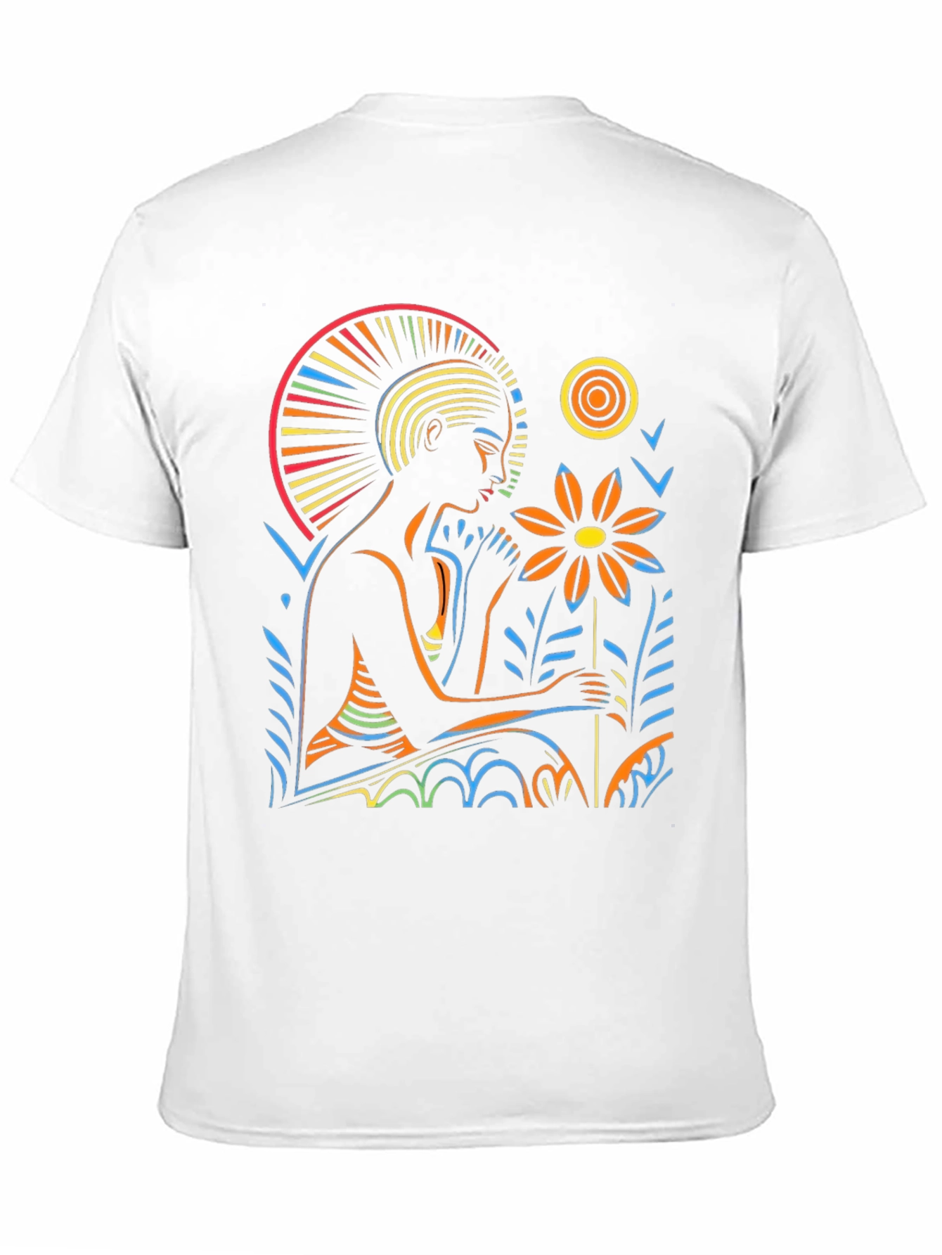 Artistic Graphic T-Shirt - Relaxing Figure