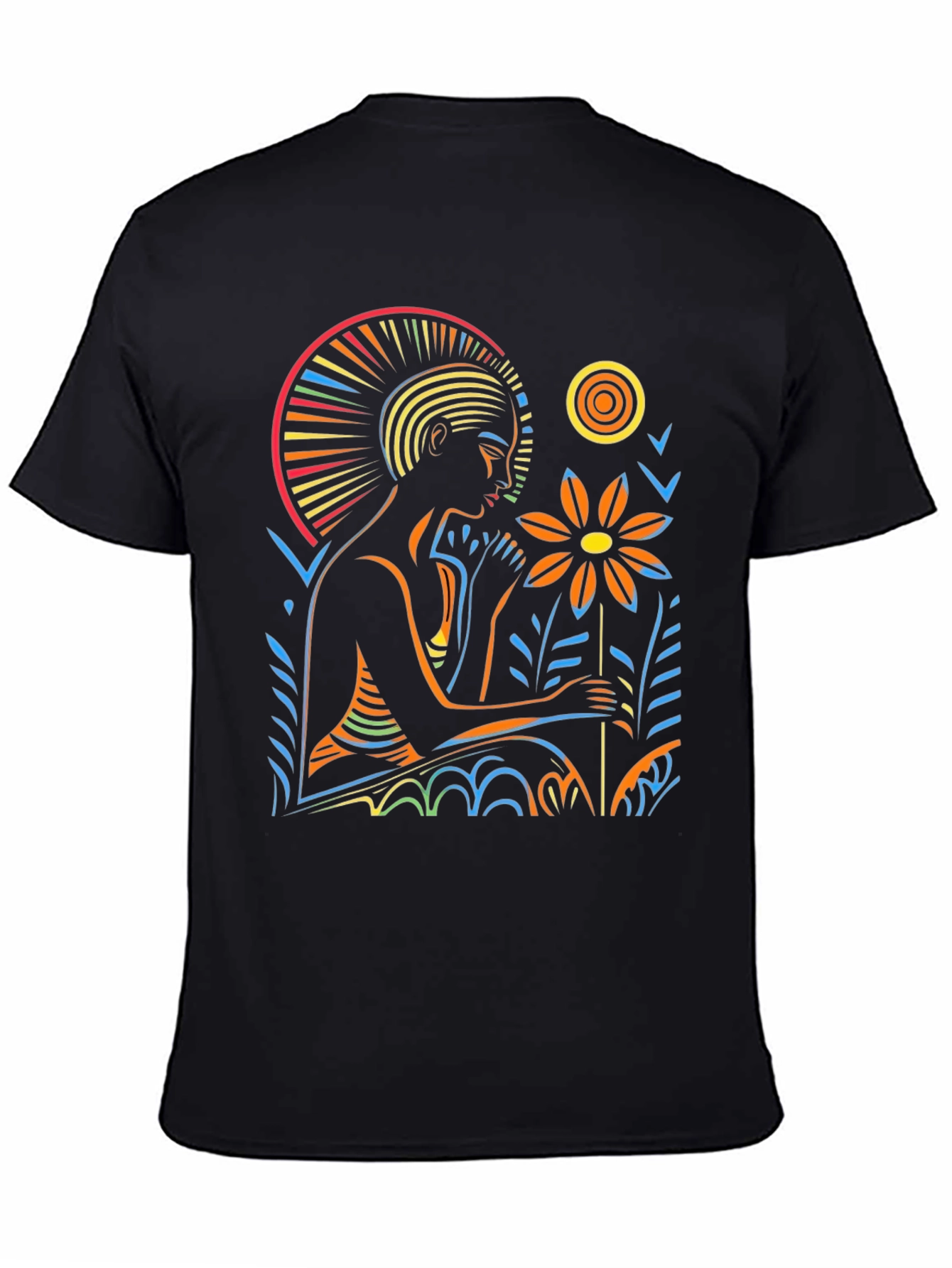 Artistic Graphic T-Shirt - Relaxing Figure