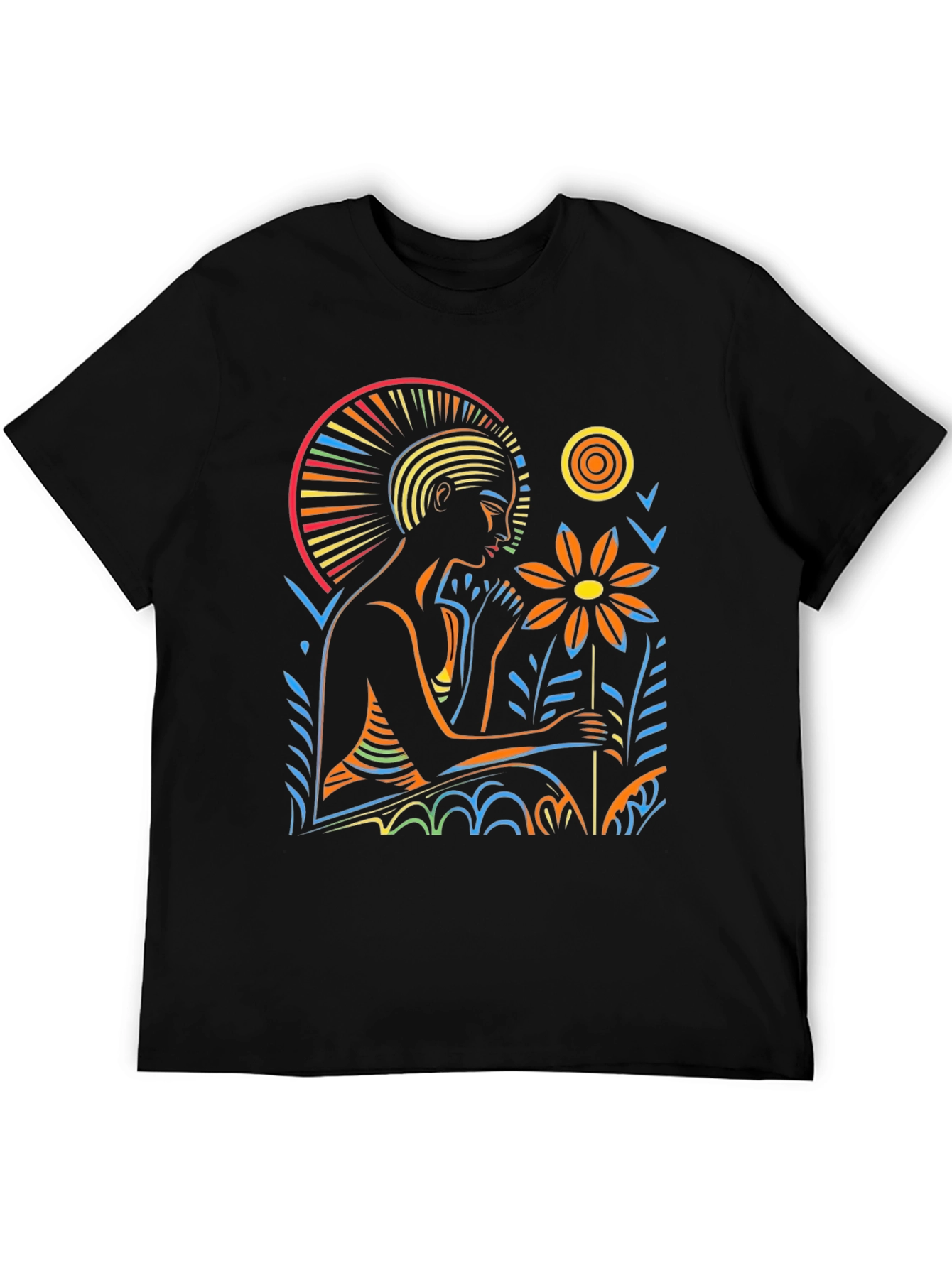 Artistic Graphic T-Shirt - Relaxing Figure