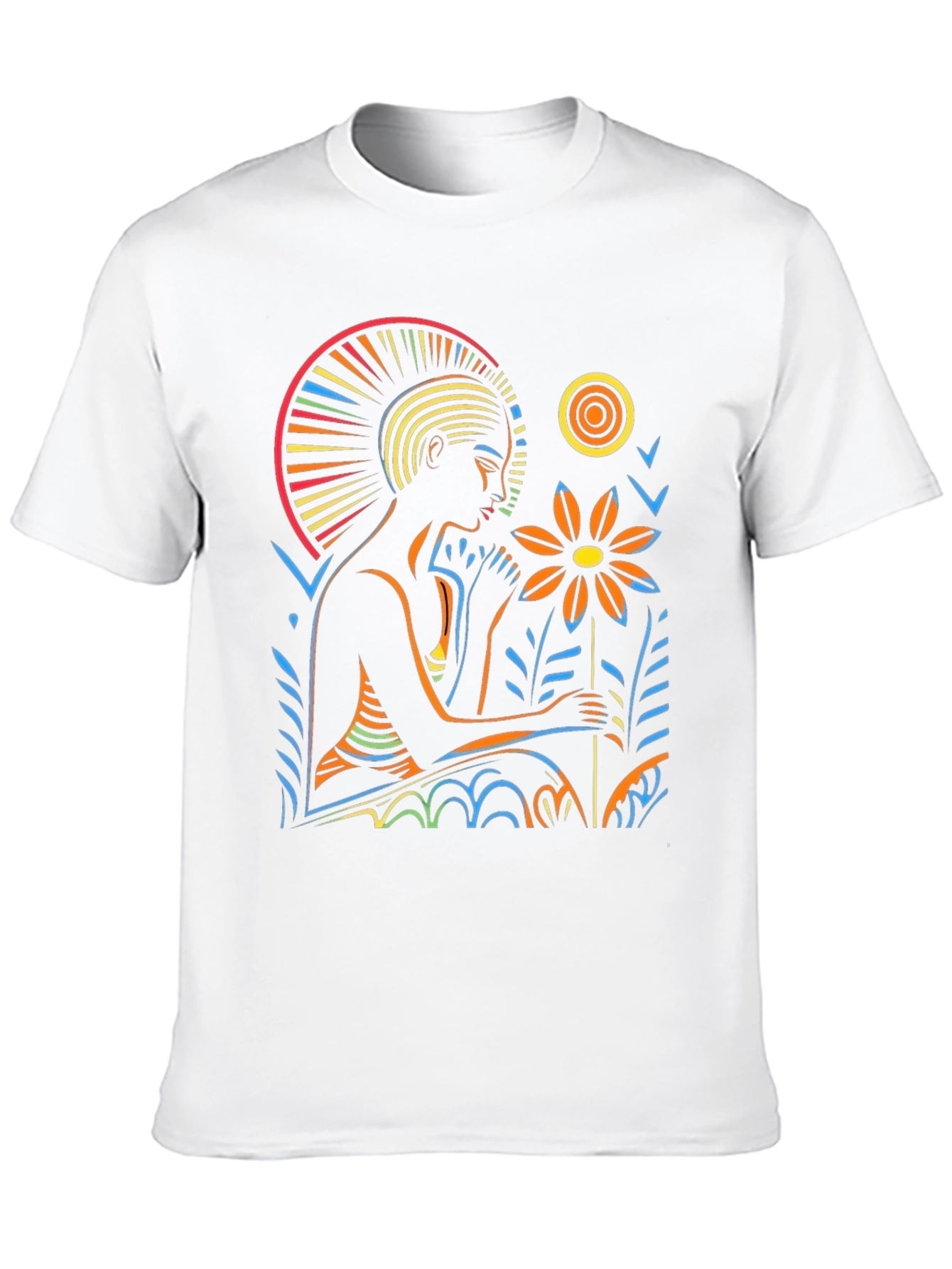 Artistic Graphic T-Shirt - Relaxing Figure