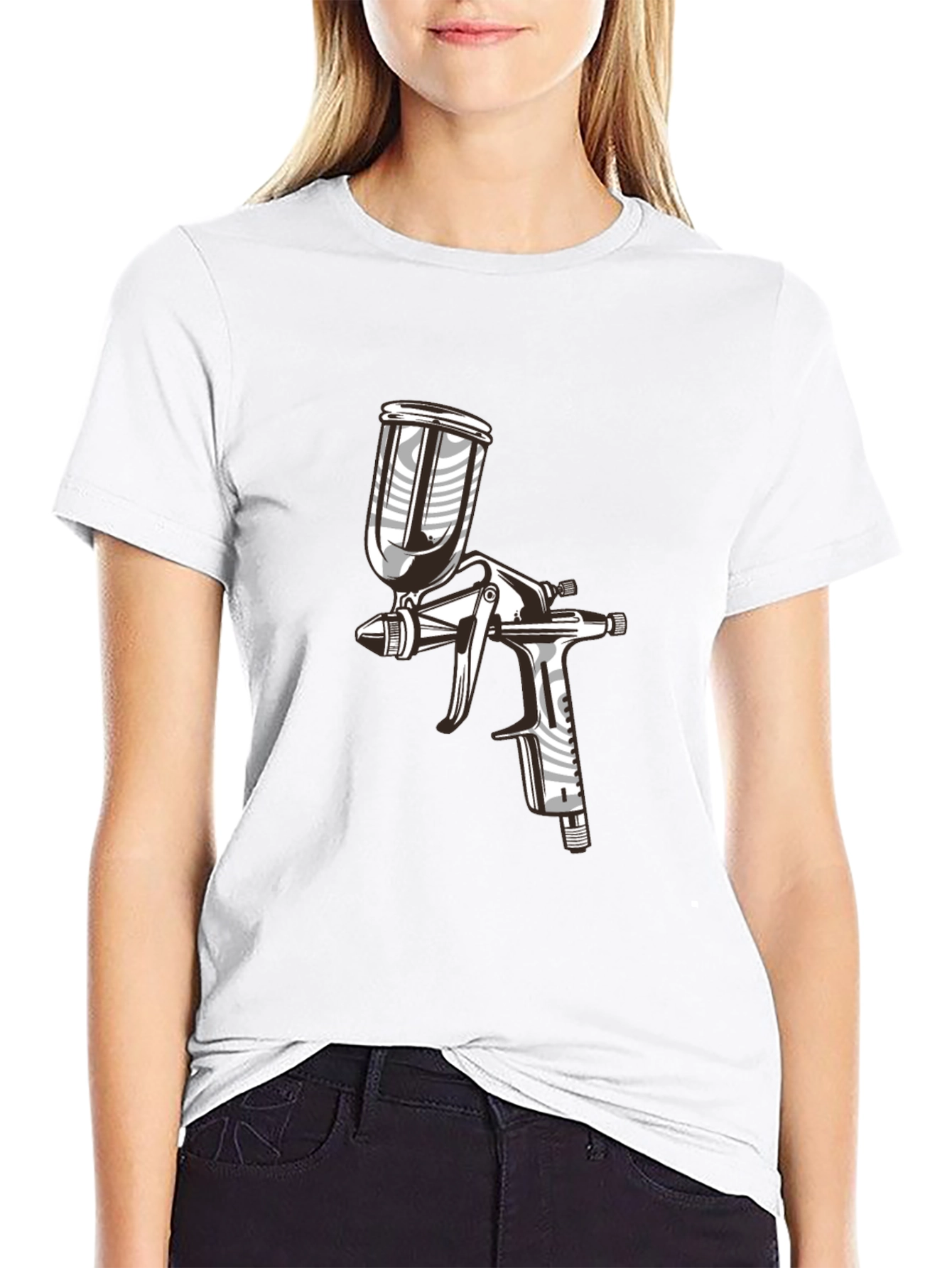 Spray Gun Graphic T-Shirt - Cool Painter Tee