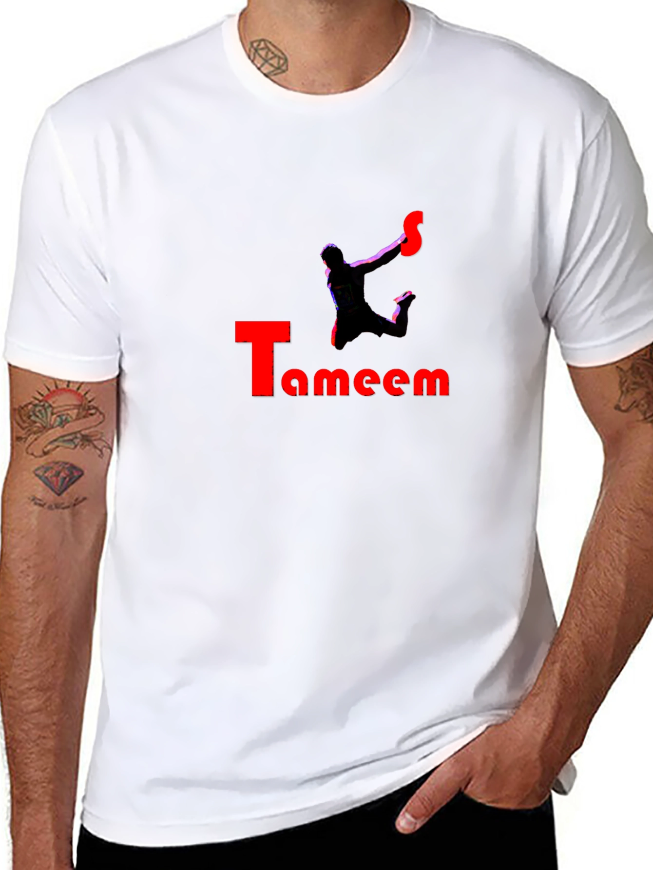 Mens Black Tameem Graphic Tee