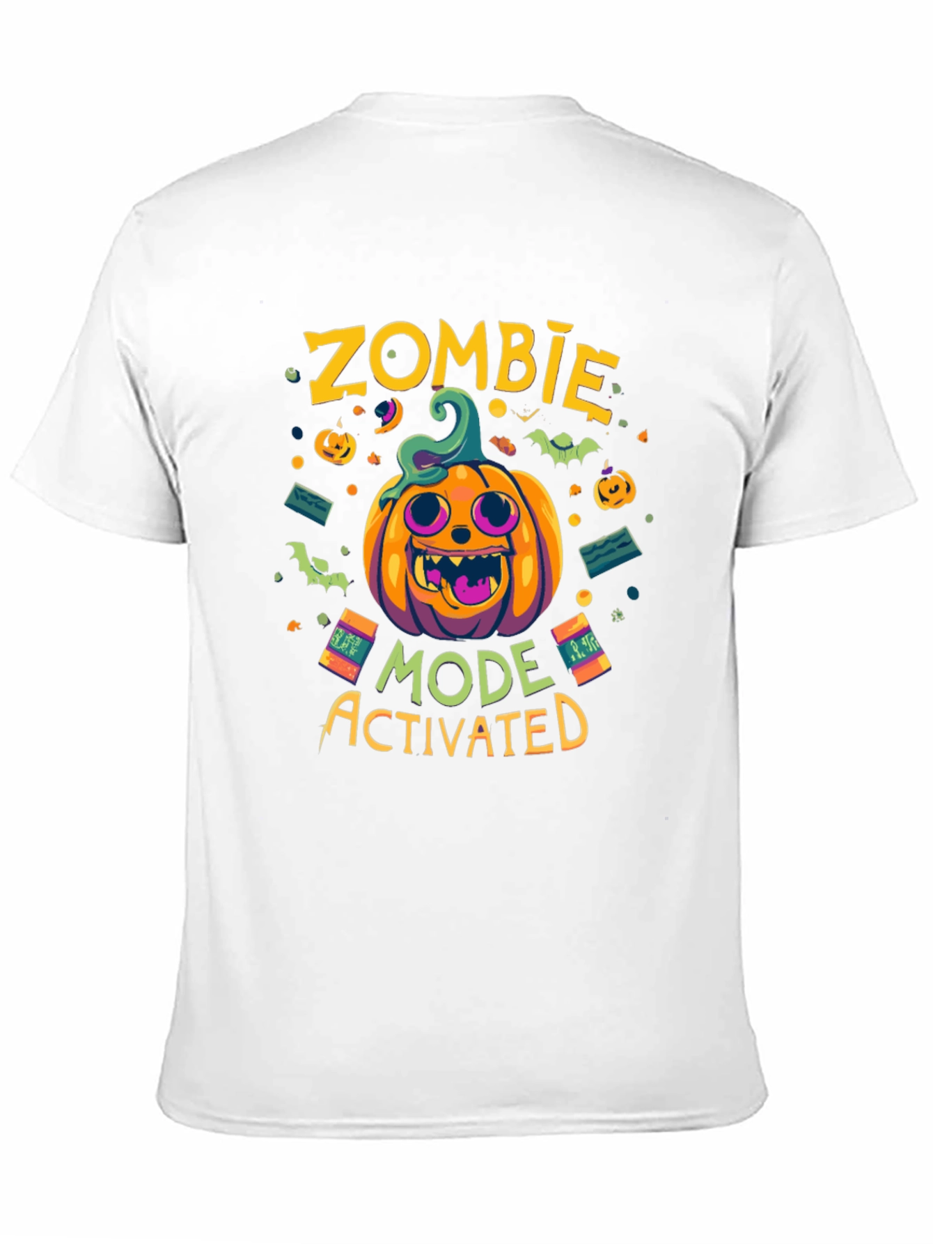 Zombie Mode Activated Halloween Graphic Tee