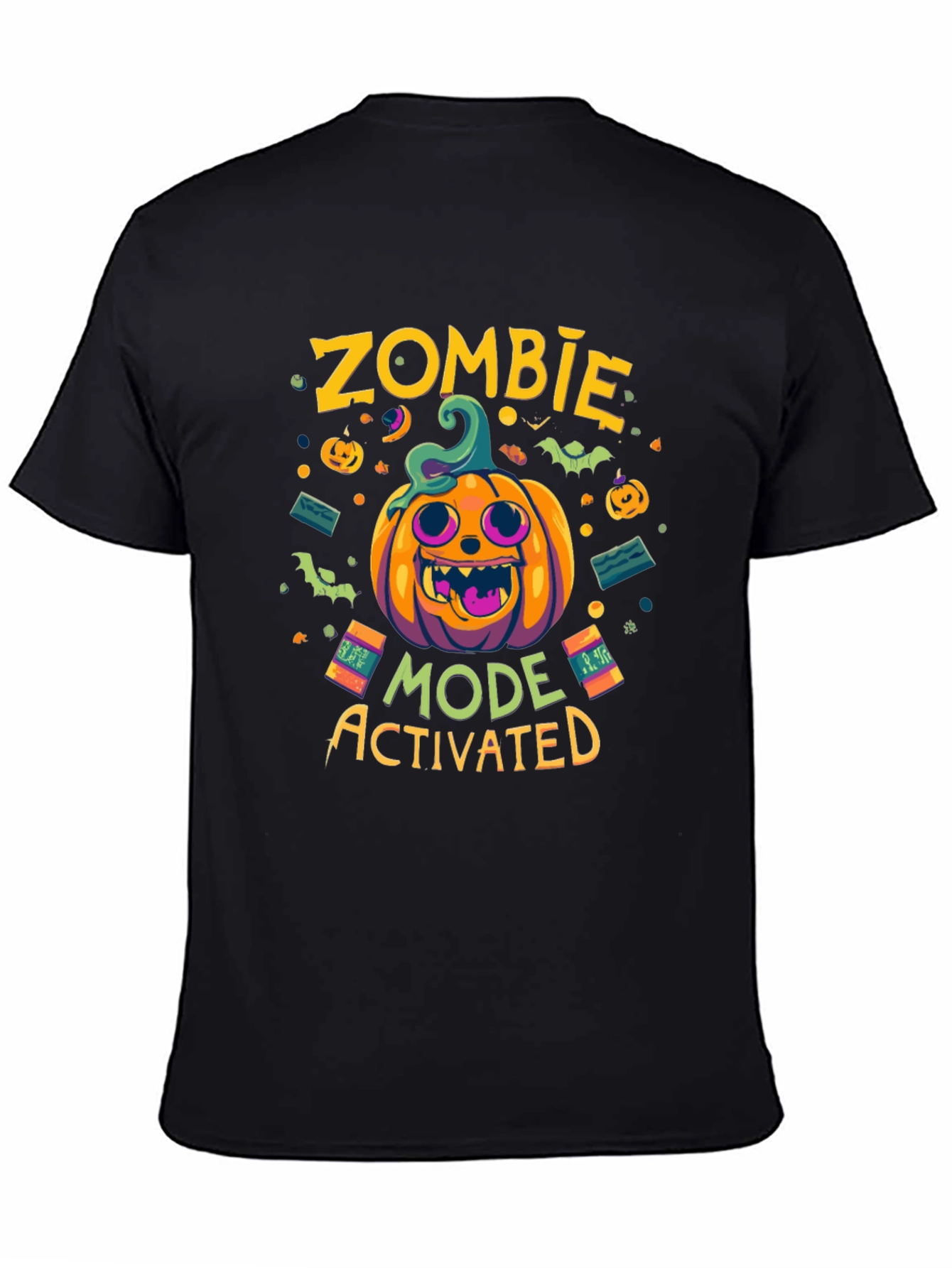 Zombie Mode Activated Halloween Graphic Tee